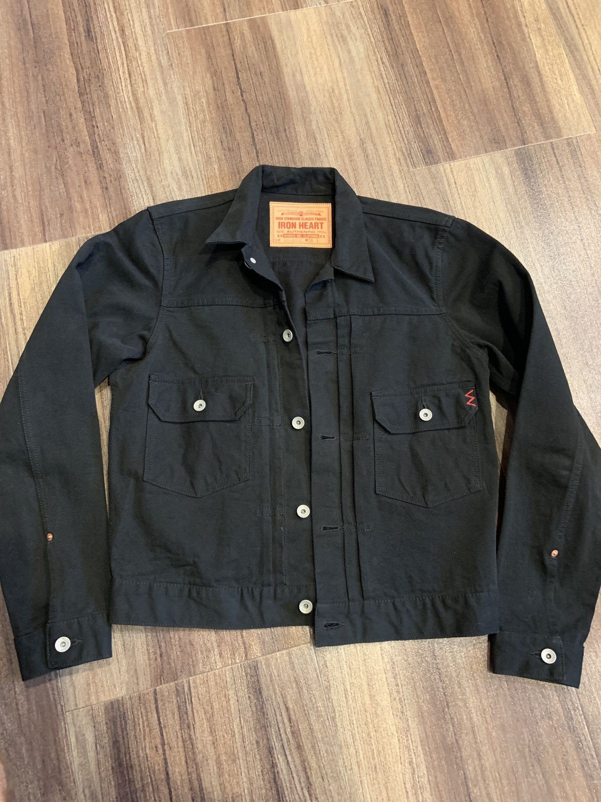 IHJ-84-BLK - 12oz Selvedge Chino Type II Jacket – Black