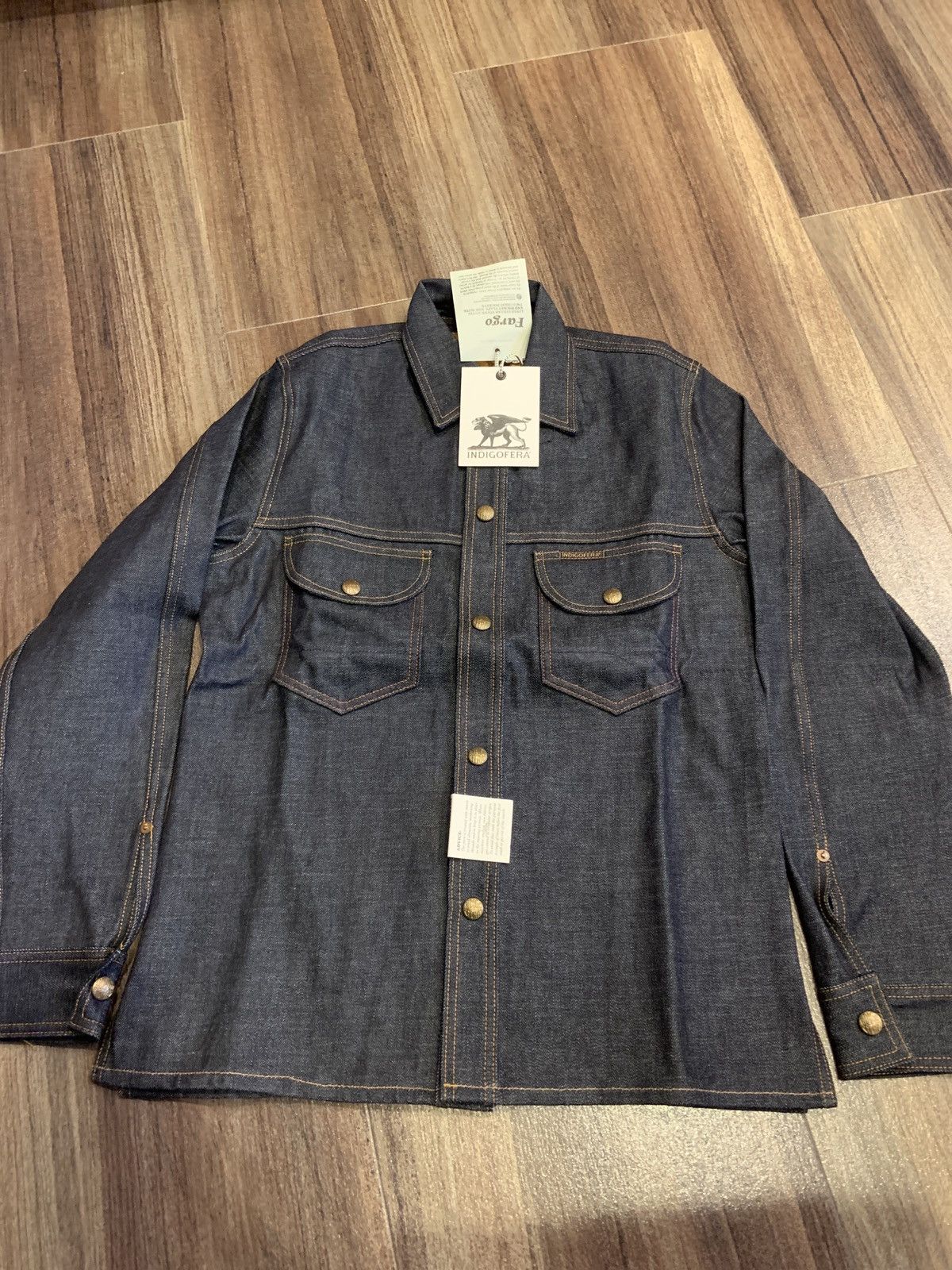 image of Indigofera Fargo Baycity Denim in Blue, Men's (Size XS)