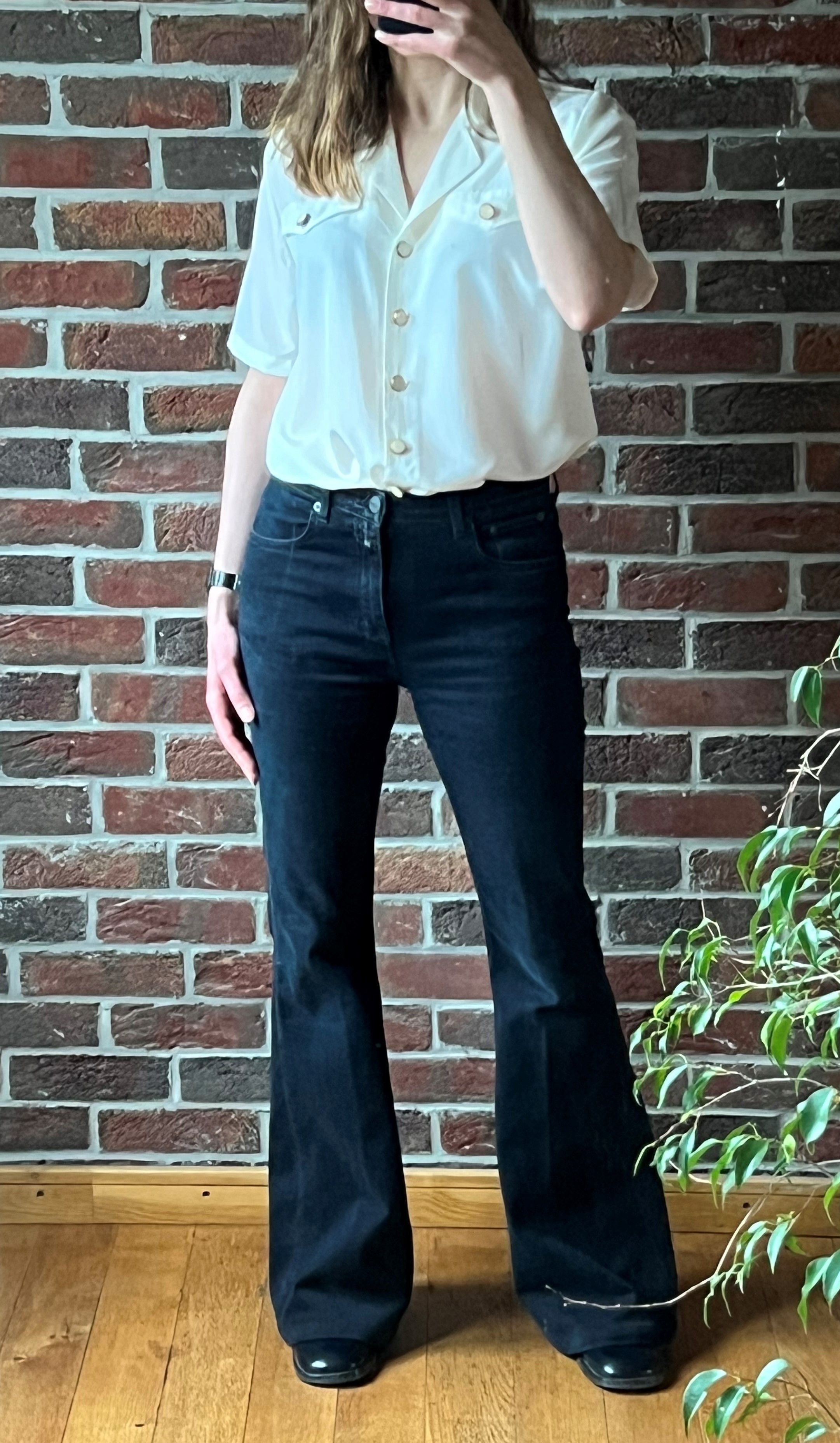 Designer Elsie Whiteley true vintage 80s 90s blouse 40 L 10 top shirt Size L / US 10 / IT 46 - 4 Thumbnail