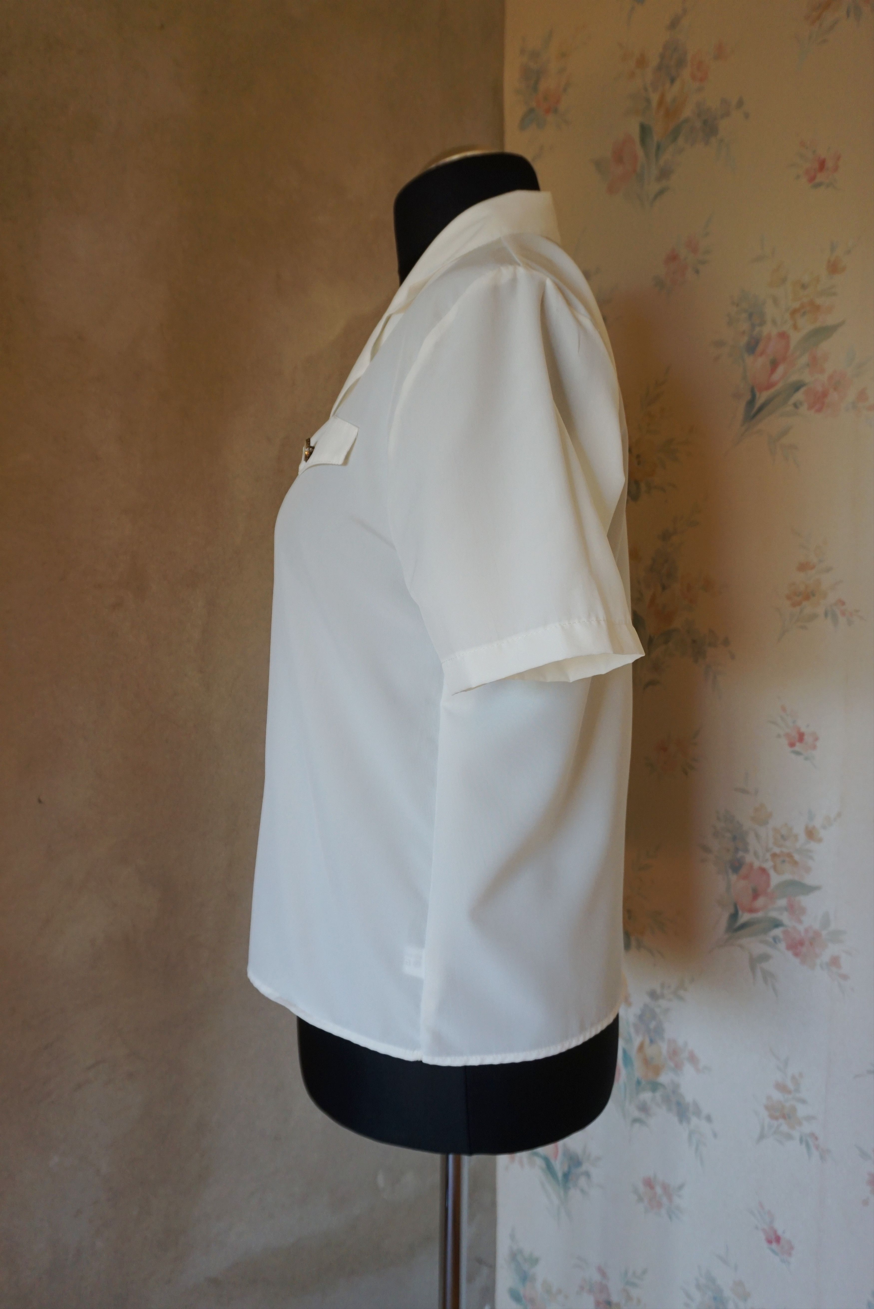 Designer Elsie Whiteley true vintage 80s 90s blouse 40 L 10 top shirt Size L / US 10 / IT 46 - 17 Thumbnail