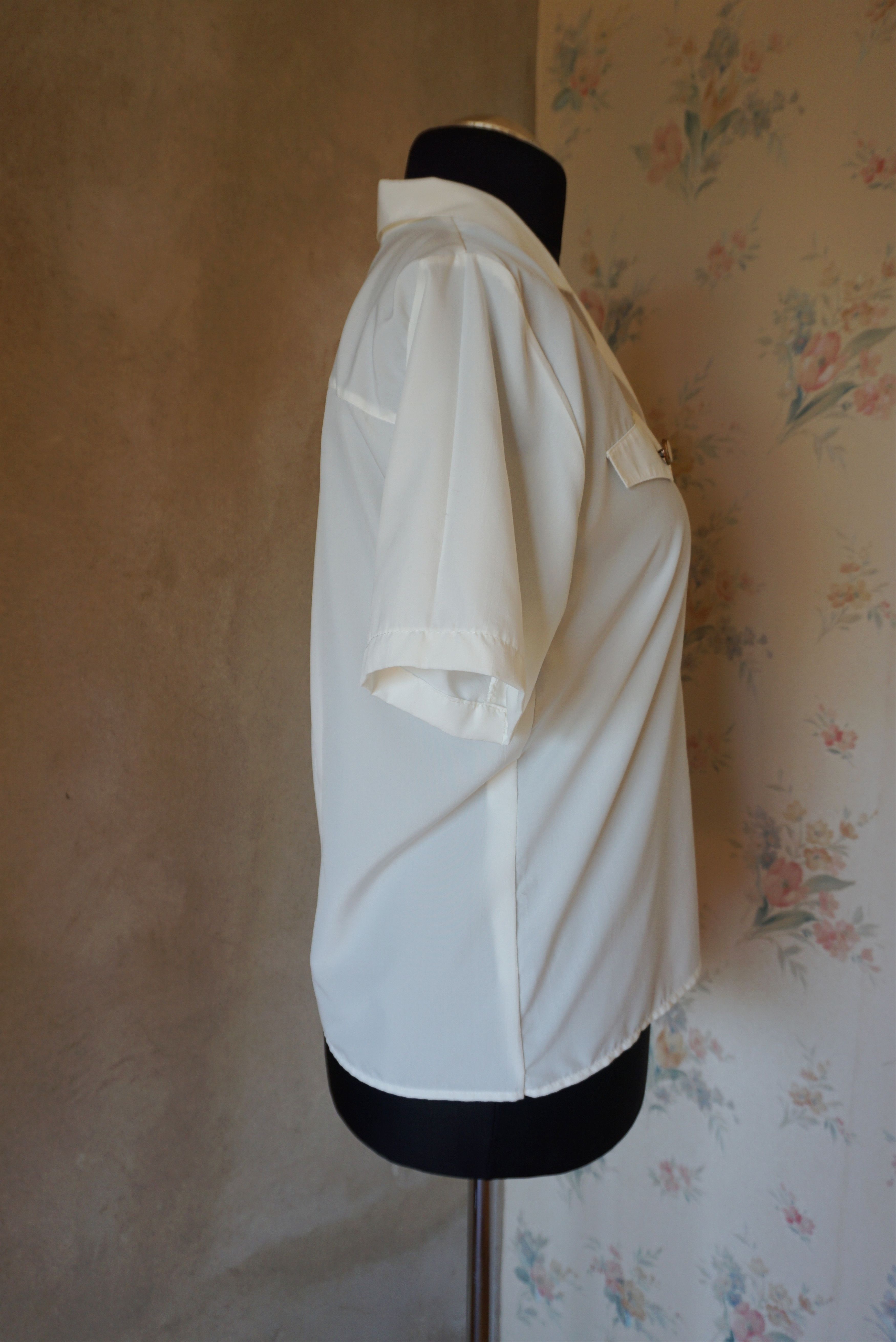 Designer Elsie Whiteley true vintage 80s 90s blouse 40 L 10 top shirt Size L / US 10 / IT 46 - 20 Thumbnail
