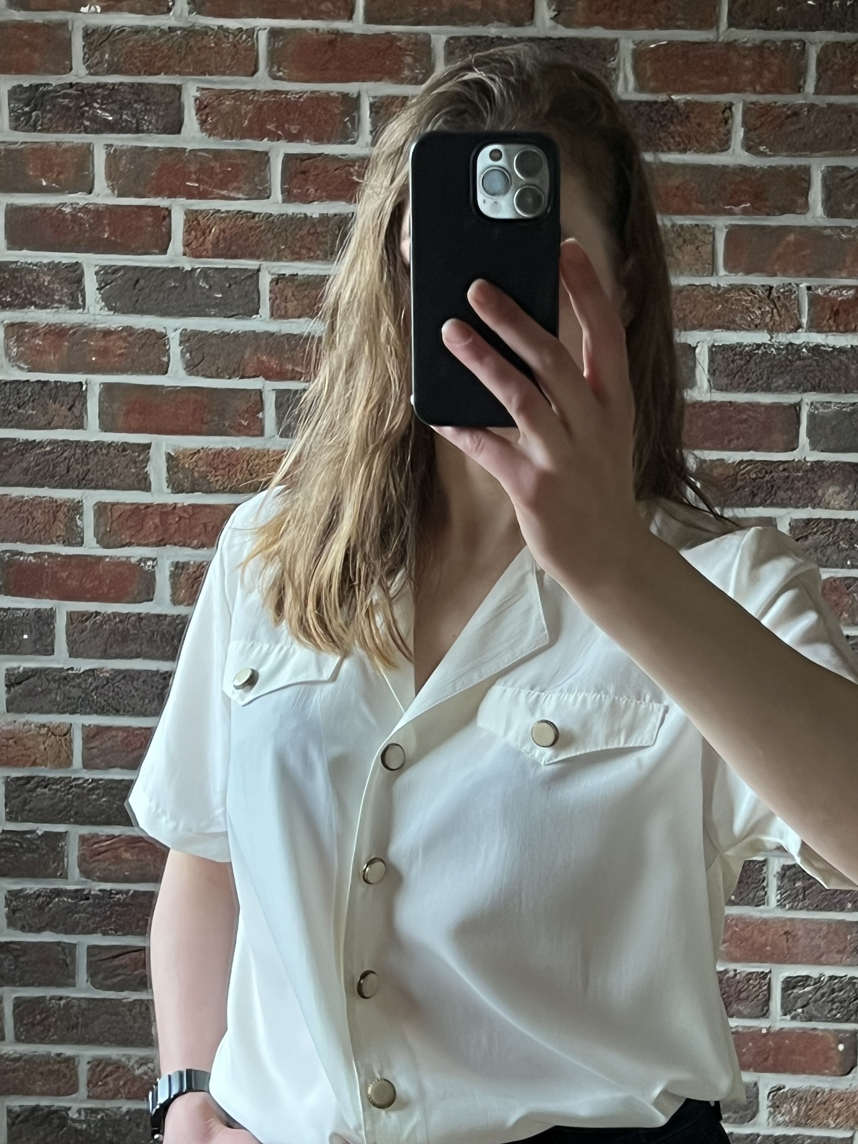 Designer Elsie Whiteley true vintage 80s 90s blouse 40 L 10 top shirt Size L / US 10 / IT 46 - 5 Thumbnail