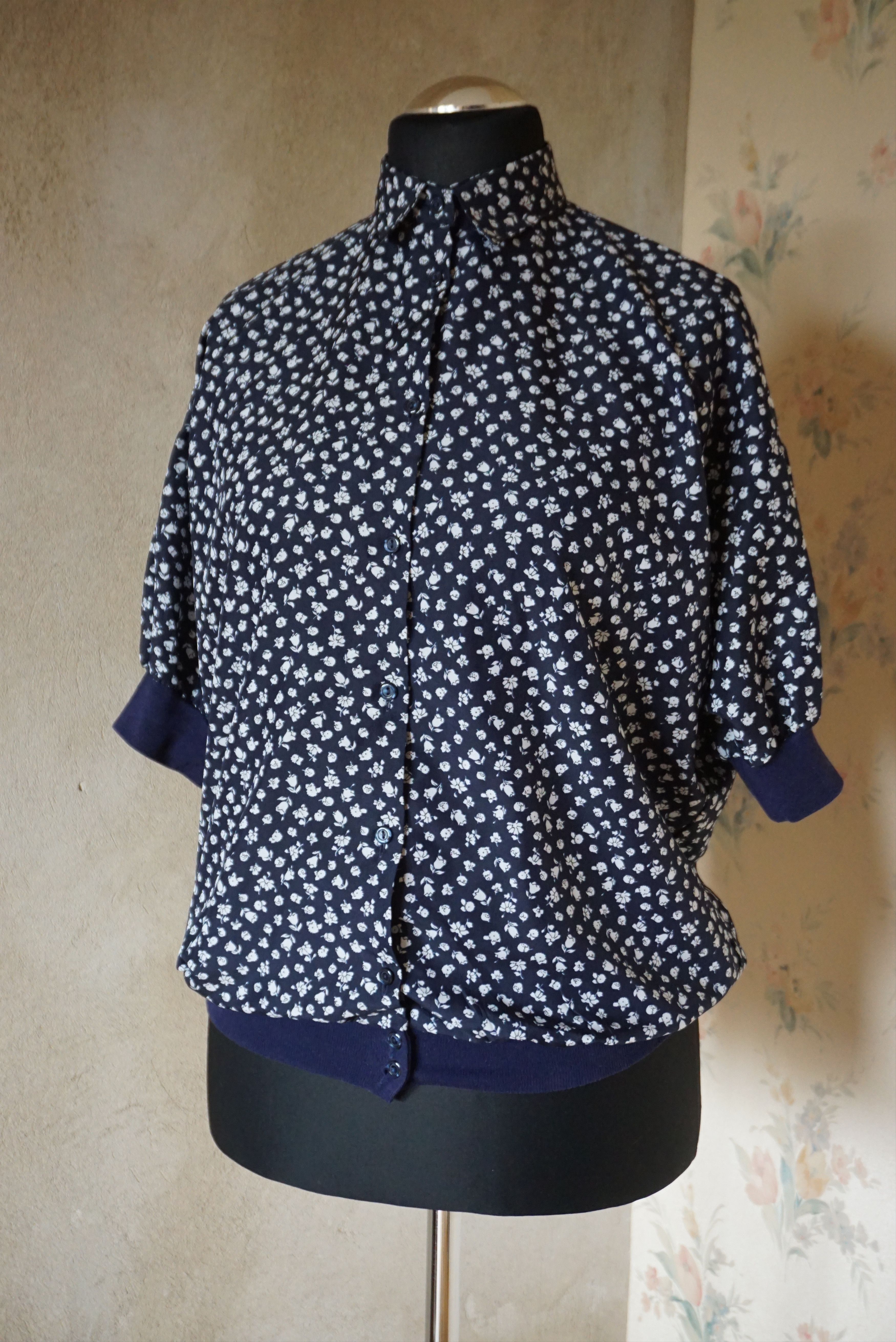 Vintage Womens true vintage 70's 80's Brandtex Denmark L blouse top Size L / US 10 / IT 46 - 22 Thumbnail