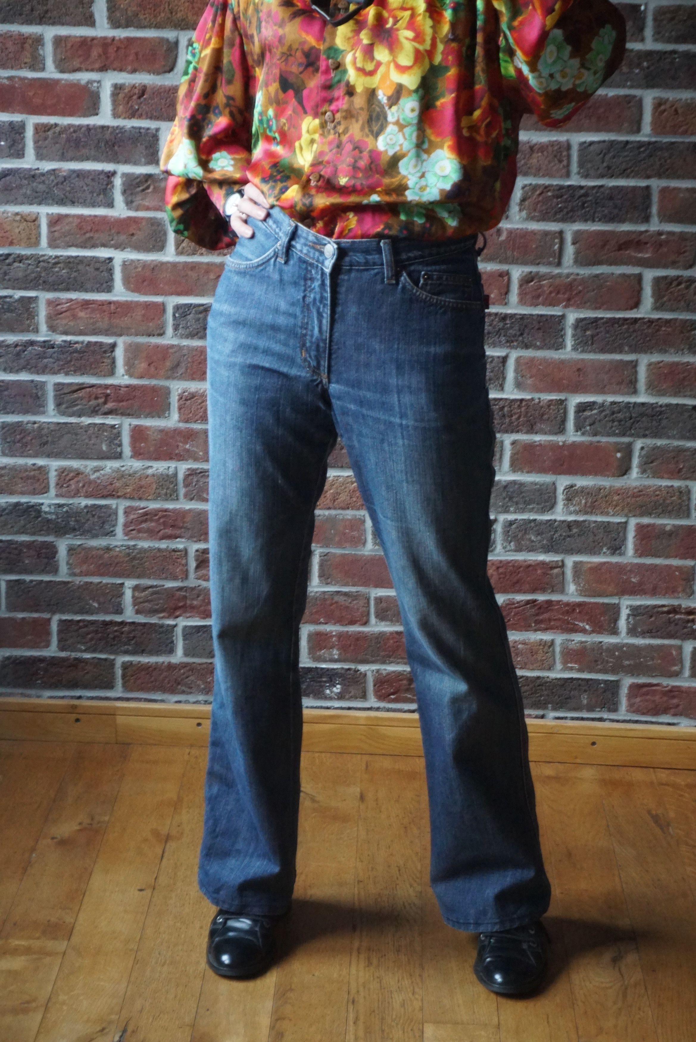 Designer Women vintage H.I.S. Henry I Siegel bootcut jeans Y2K 38 M 8 Size 30" / US 8 / IT 44 - 5 Thumbnail