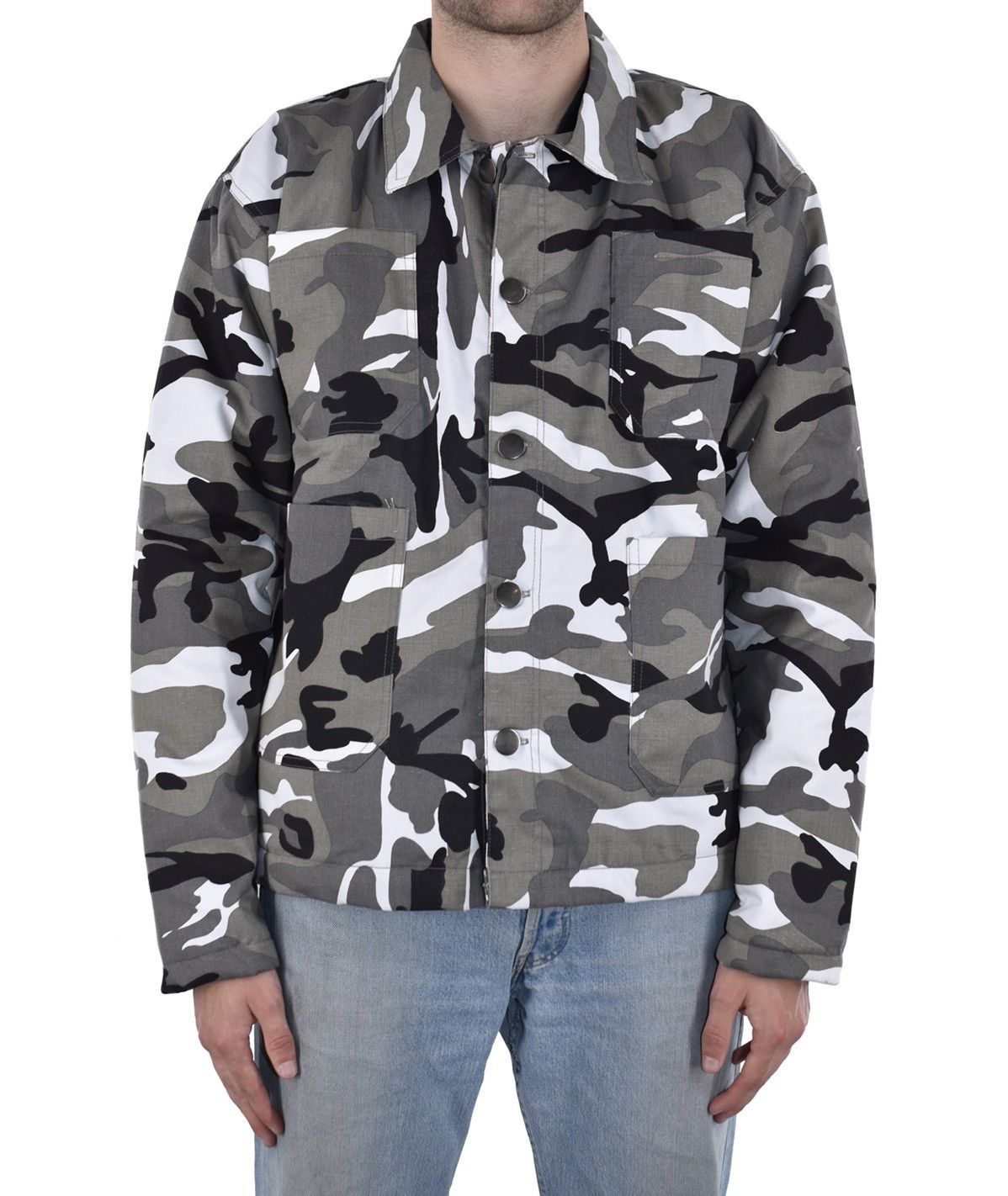 Vintage Camo Chore Jacket Snow Camo Size US L / EU 52-54 / 3 - 1 Thumbnail