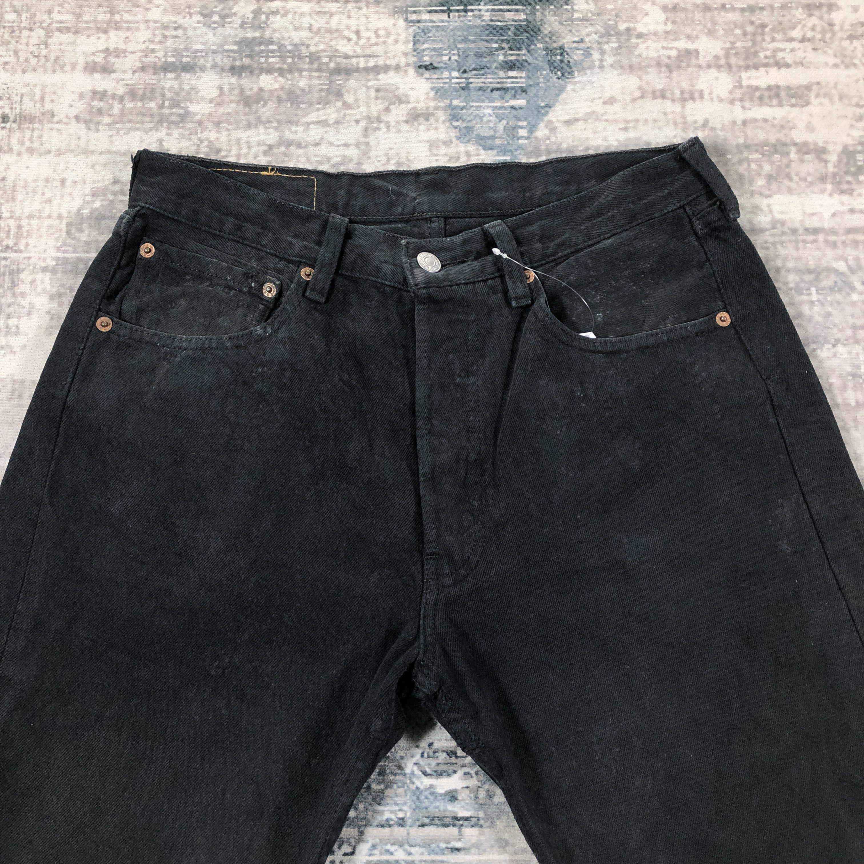 Levi's × Vintage Vintage Levis 501 Jeans Black Denim Size US 29 - 3 Thumbnail