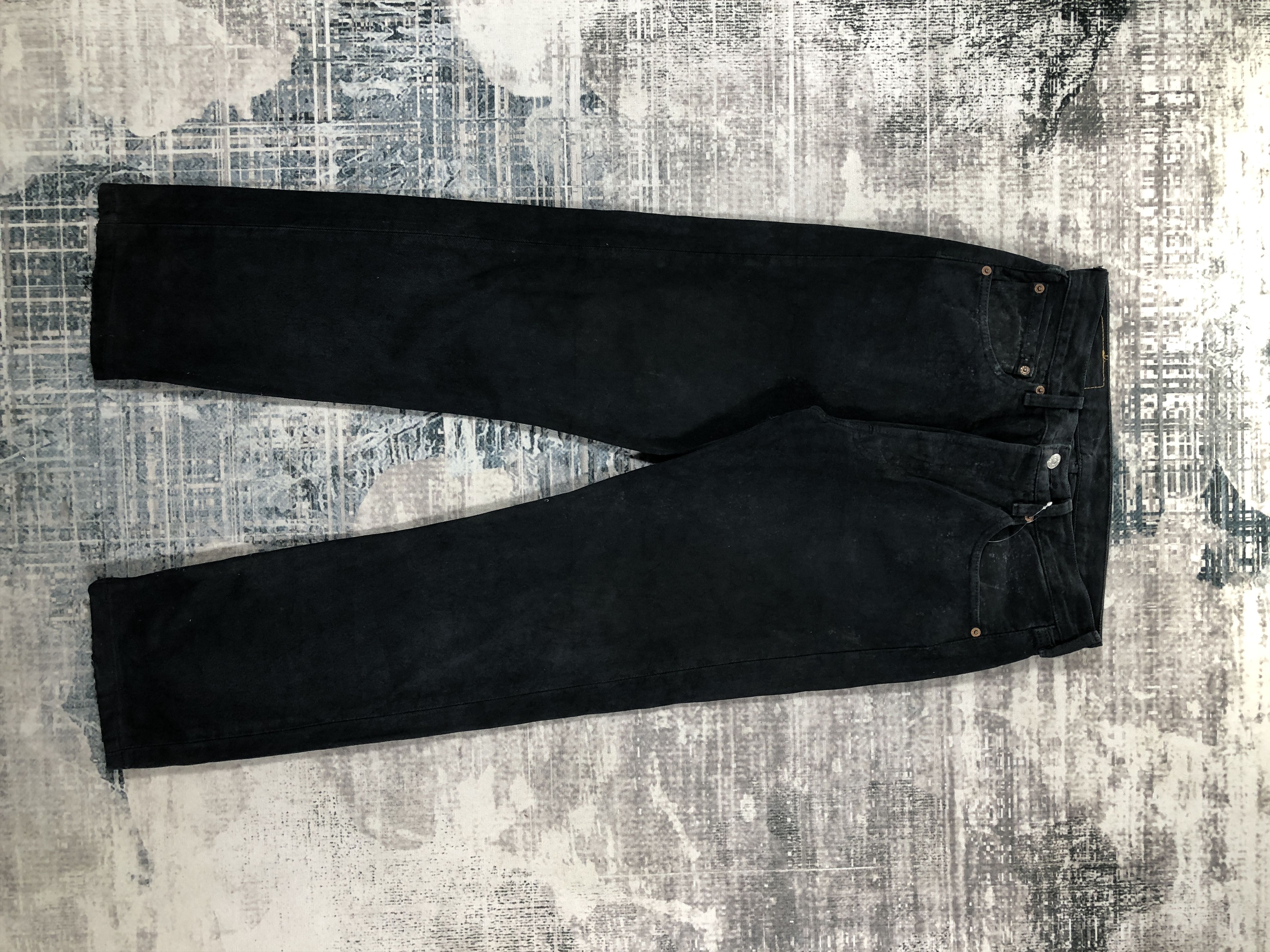 Levi's × Vintage Vintage Levis 501 Jeans Black Denim Size US 29 - 1 Thumbnail