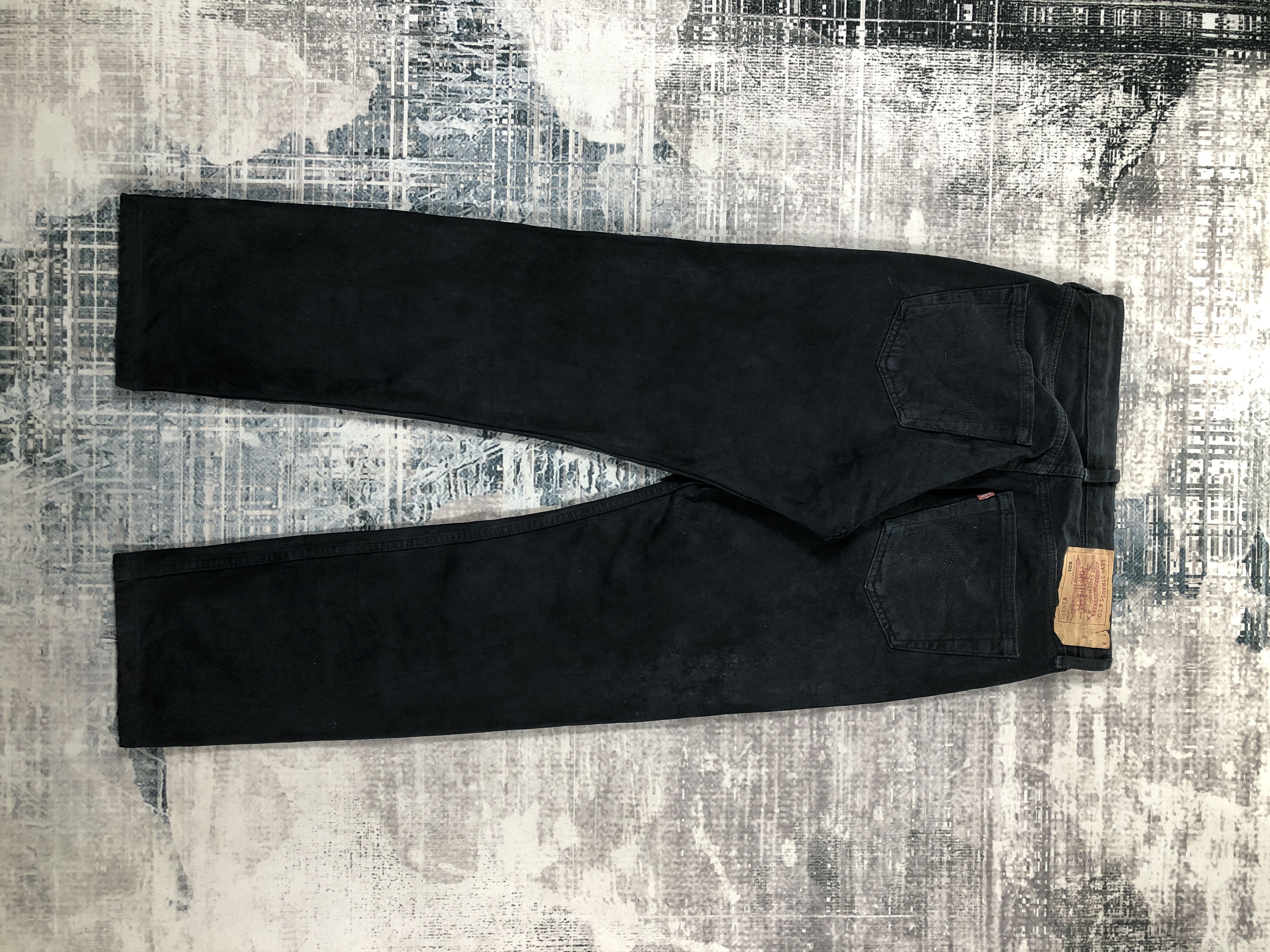 Levi's × Vintage Vintage Levis 501 Jeans Black Denim Size US 29 - 2 Thumbnail