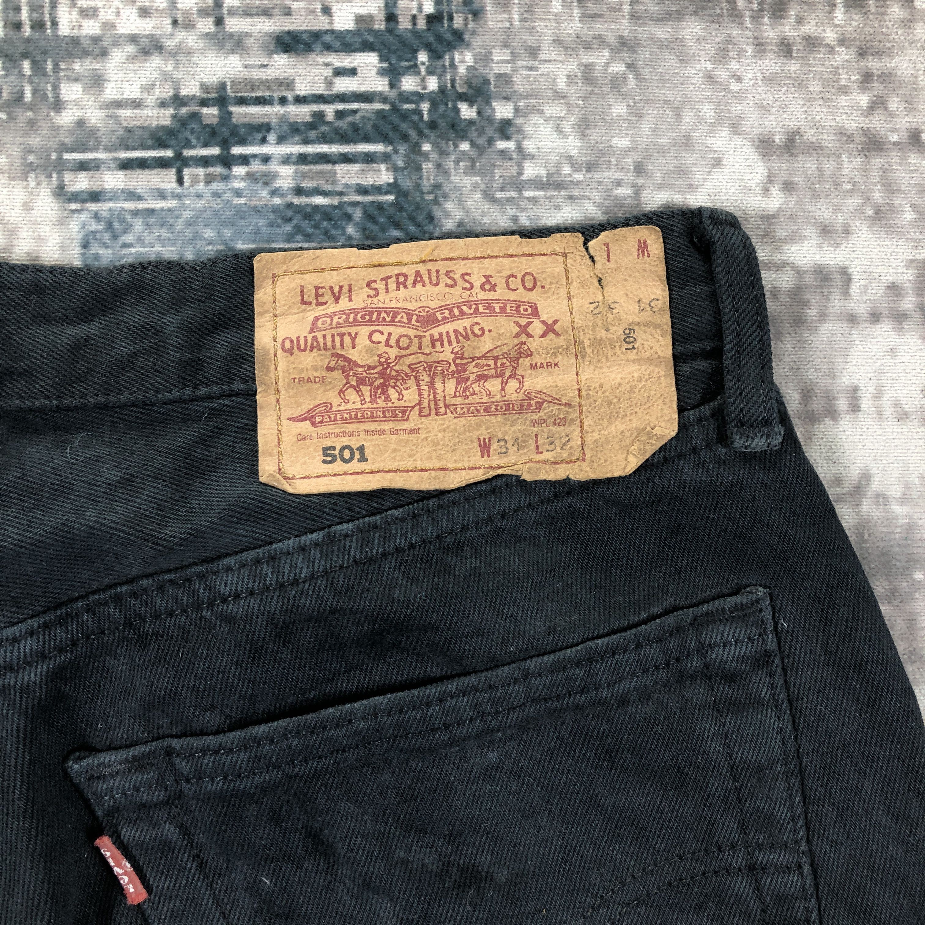 Levi's × Vintage Vintage Levis 501 Jeans Black Denim Size US 29 - 11 Thumbnail