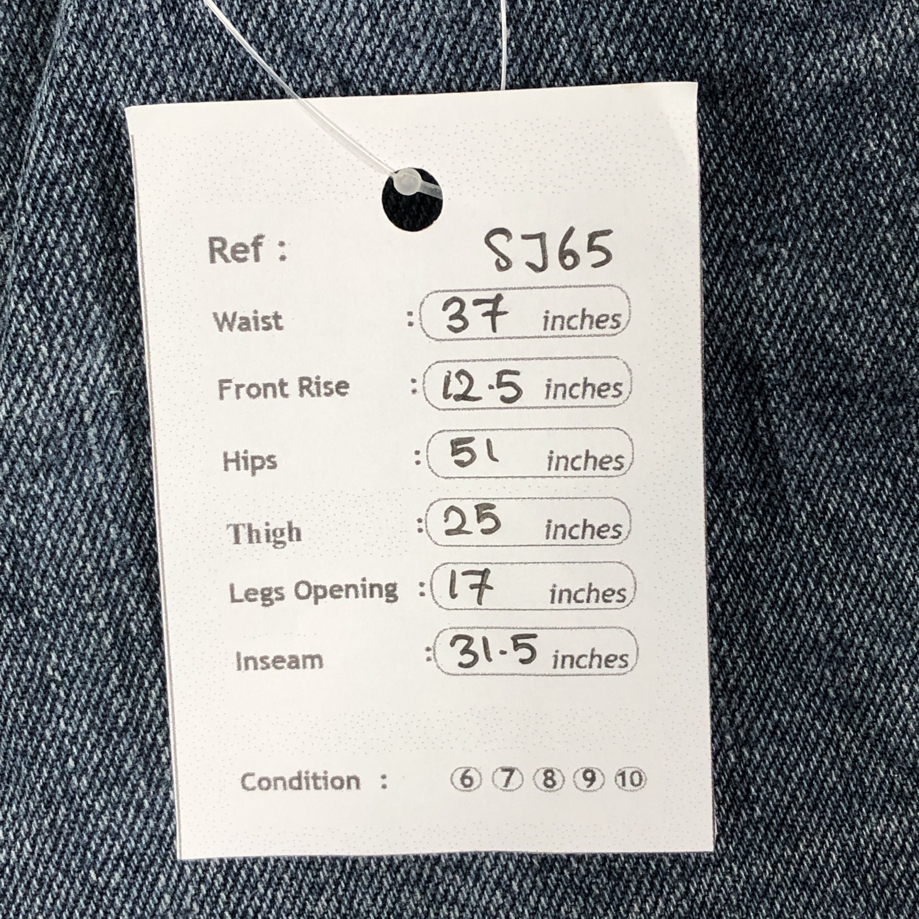 Levi's × Vintage Vintage Levis 501 Jeans Faded Blue Denim Pants Size US 37 - 13 Thumbnail