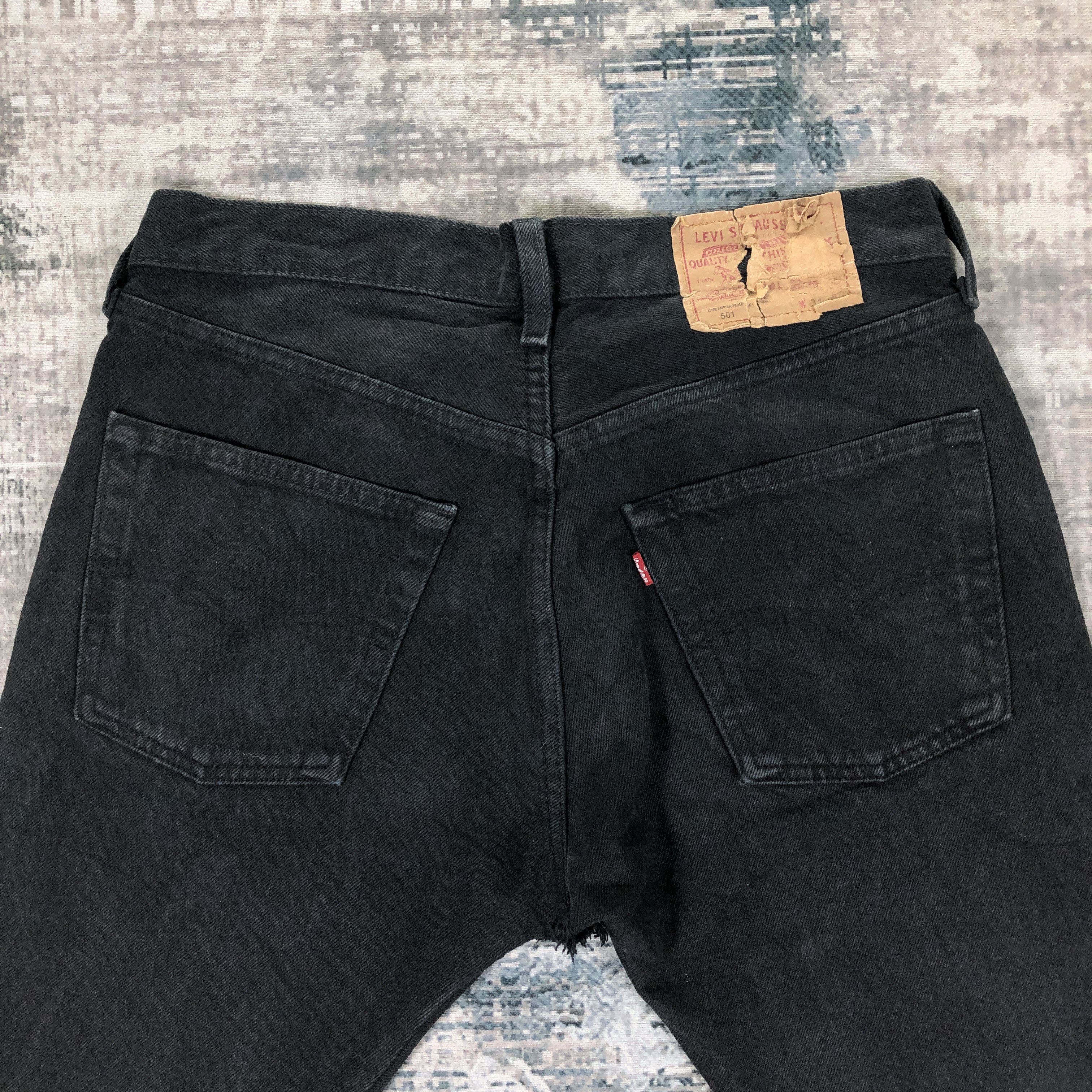 Levi's × Vintage Vintage Levis 501 Jeans Black Denim Size US 31 - 5 Thumbnail