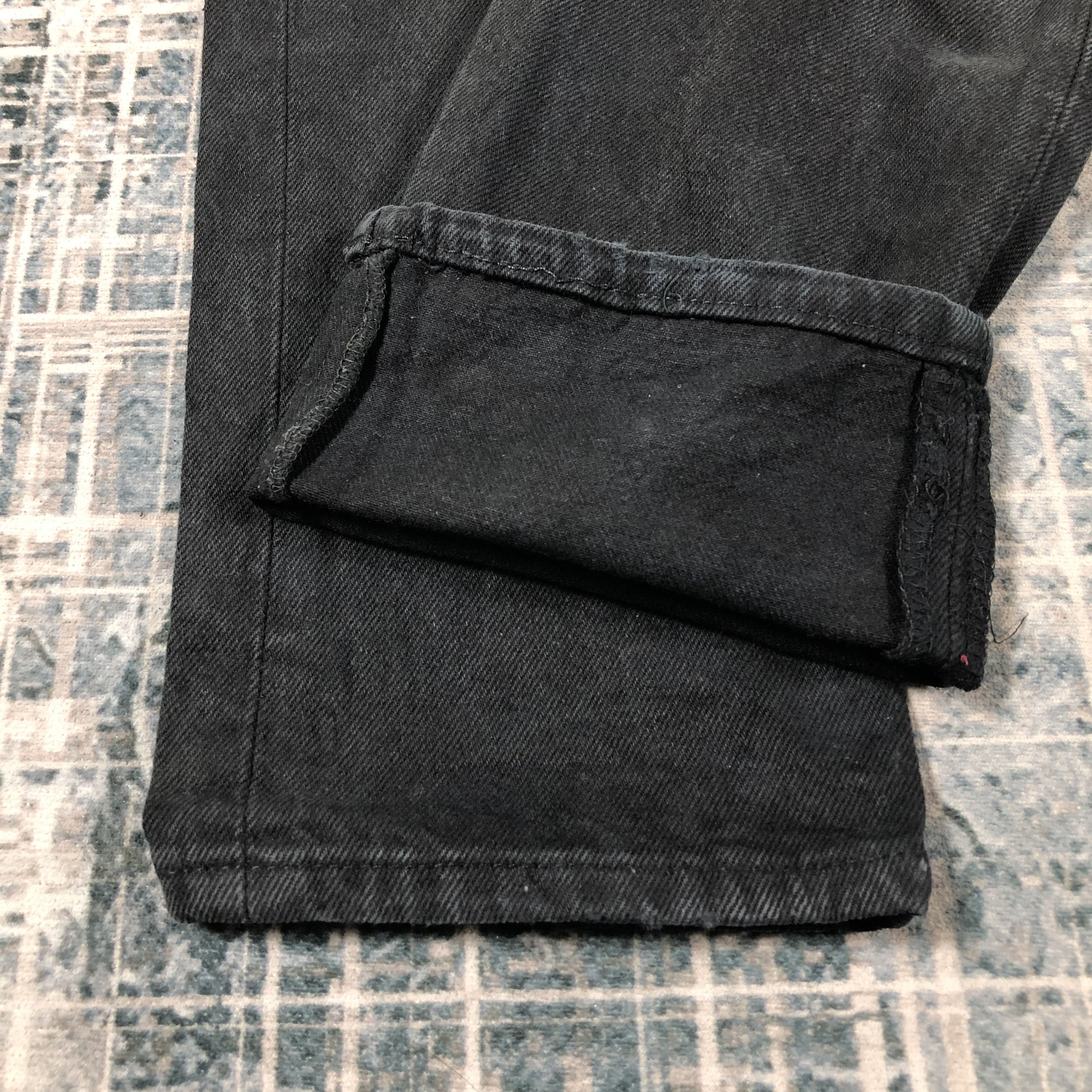 Levi's × Vintage Vintage Levis 501 Jeans Black Denim Size US 31 - 8 Thumbnail