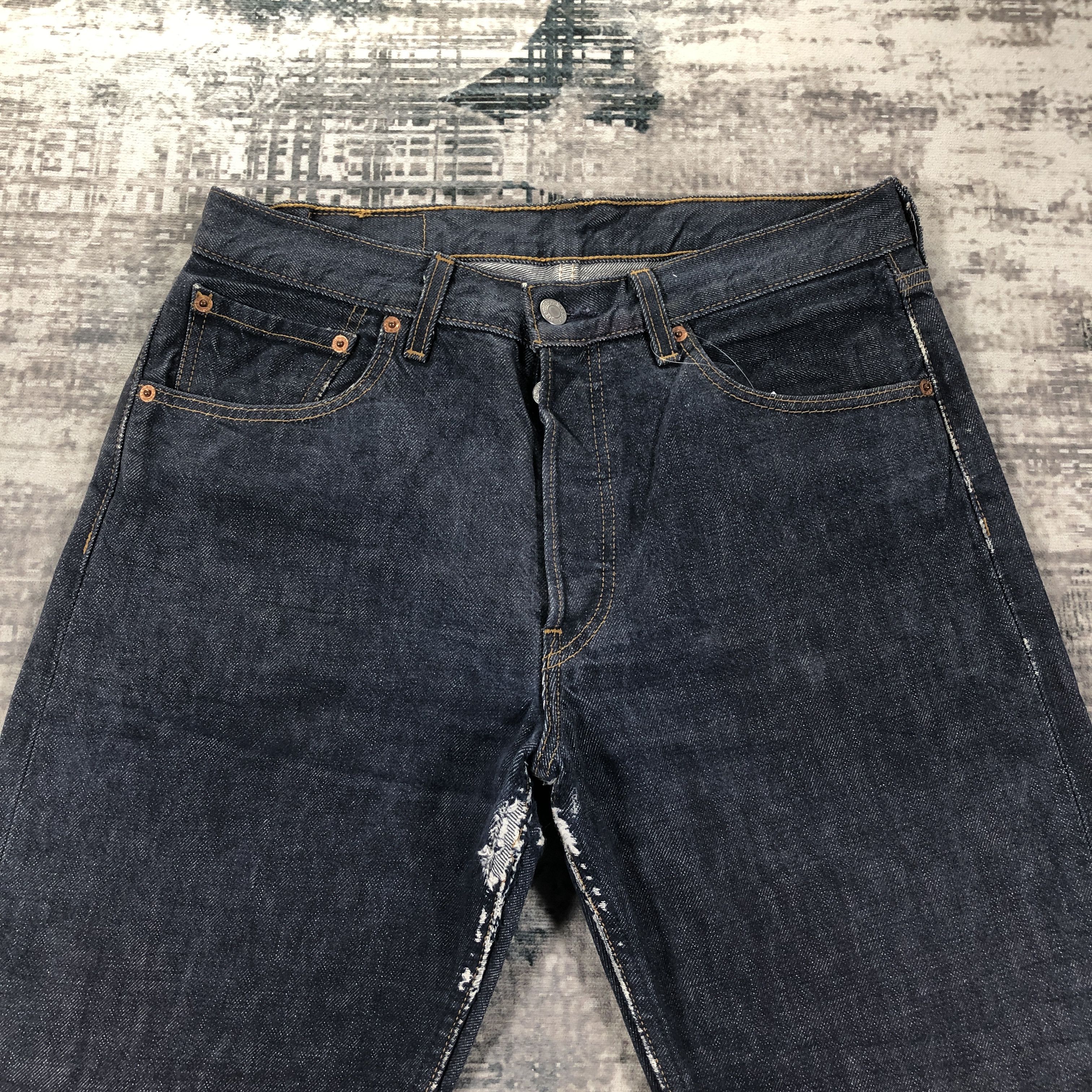 Levi's × Vintage Vintage Levis 501 Jeans Dark Wash Denim Size US 30 / EU 46 - 3 Thumbnail