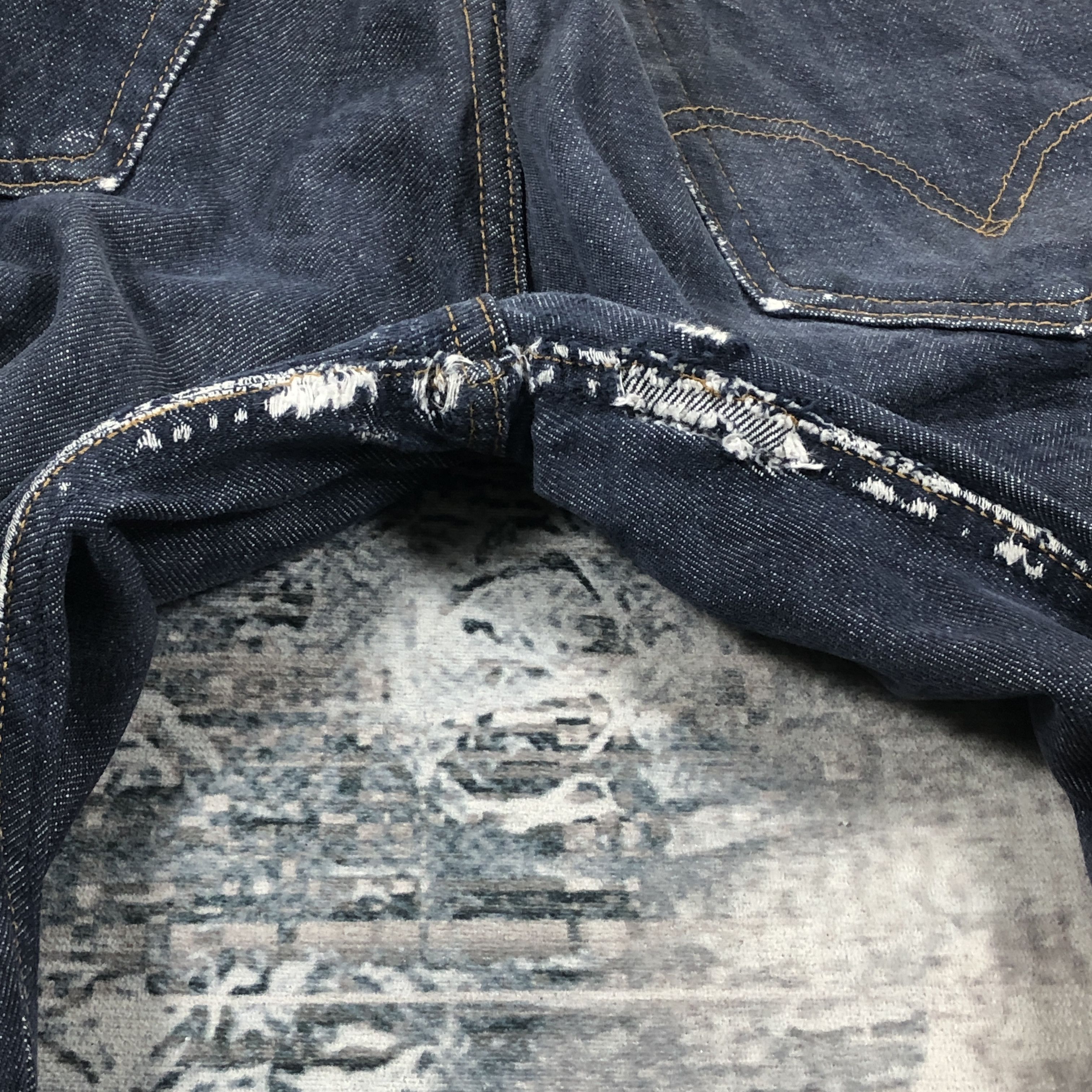 Levi's × Vintage Vintage Levis 501 Jeans Dark Wash Denim Size US 30 / EU 46 - 10 Thumbnail