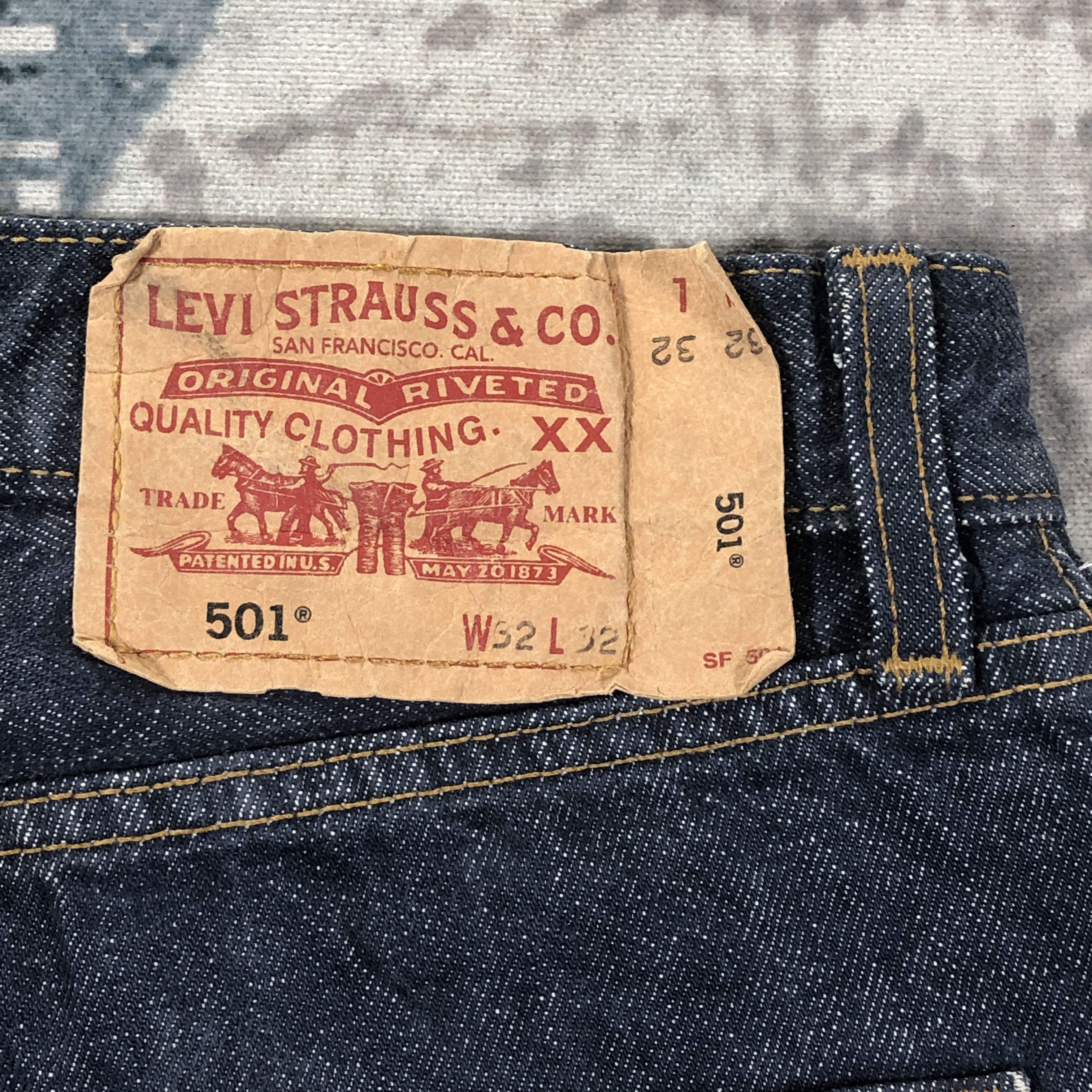 Levi's × Vintage Vintage Levis 501 Jeans Dark Wash Denim Size US 30 / EU 46 - 14 Thumbnail