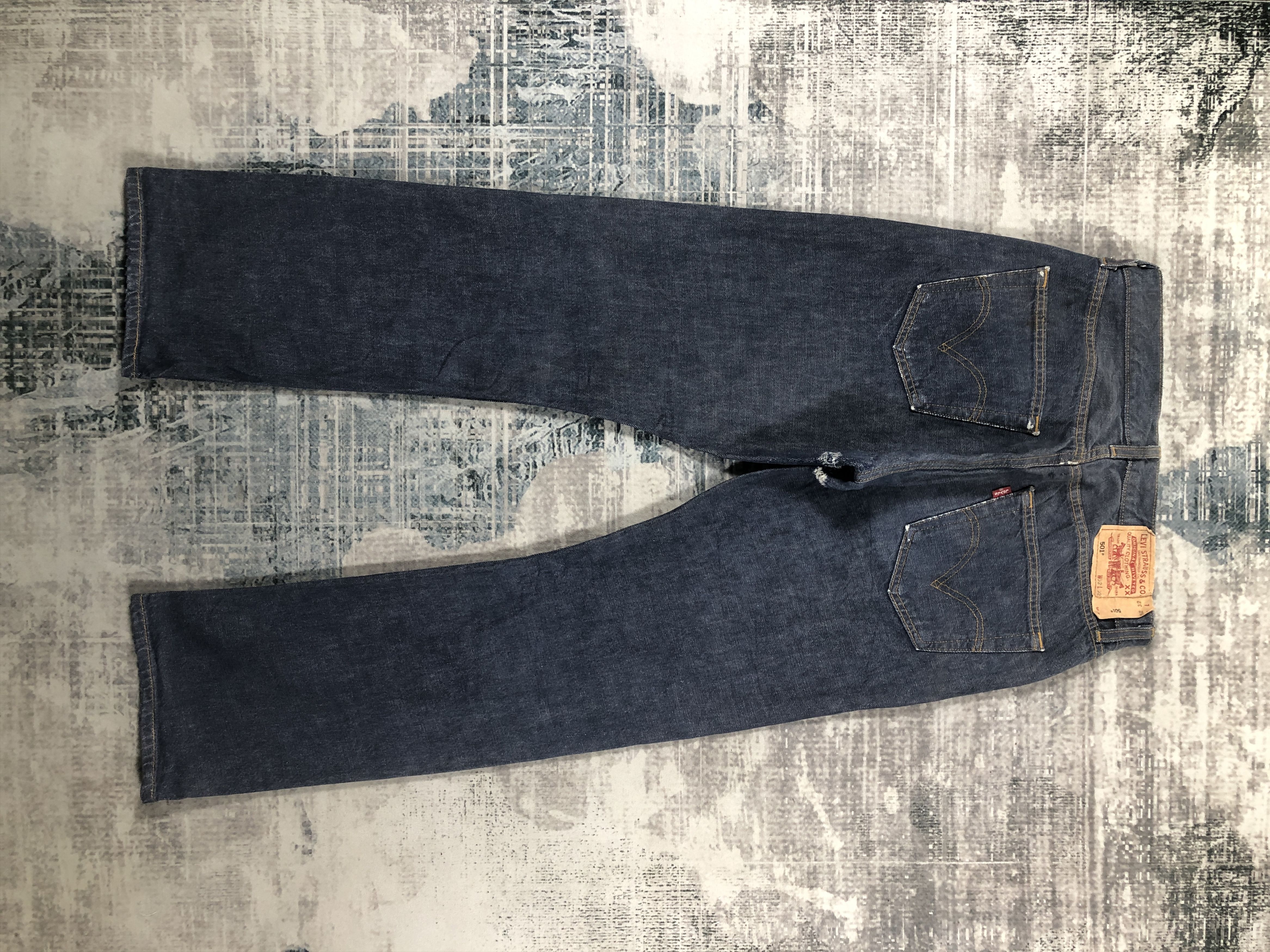 Levi's × Vintage Vintage Levis 501 Jeans Dark Wash Denim Size US 30 / EU 46 - 2 Thumbnail