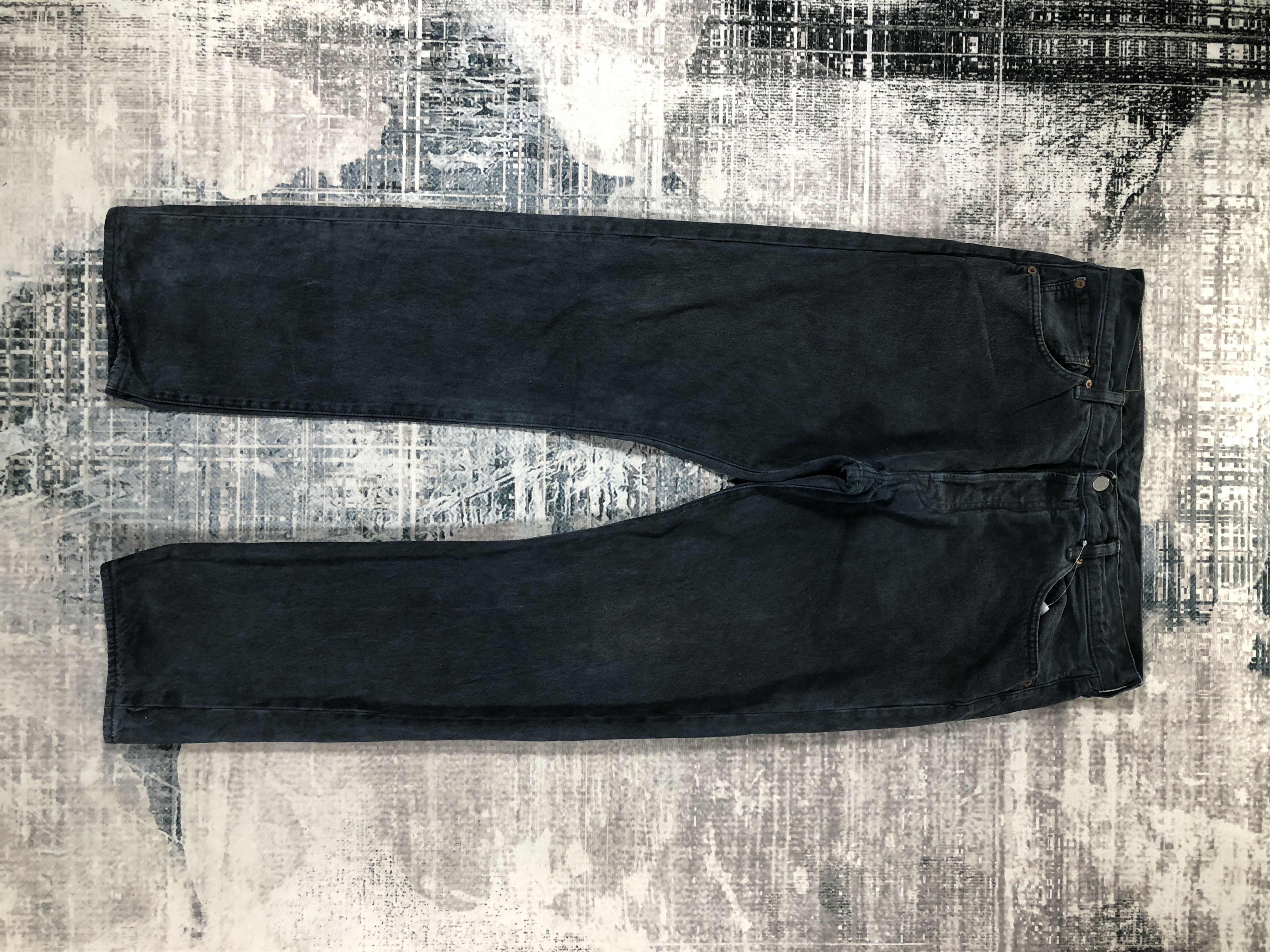 Levi's × Vintage Vintage Levis 501 Jeans Faded Black Denim Size US 34 / EU 50 - 1 Thumbnail