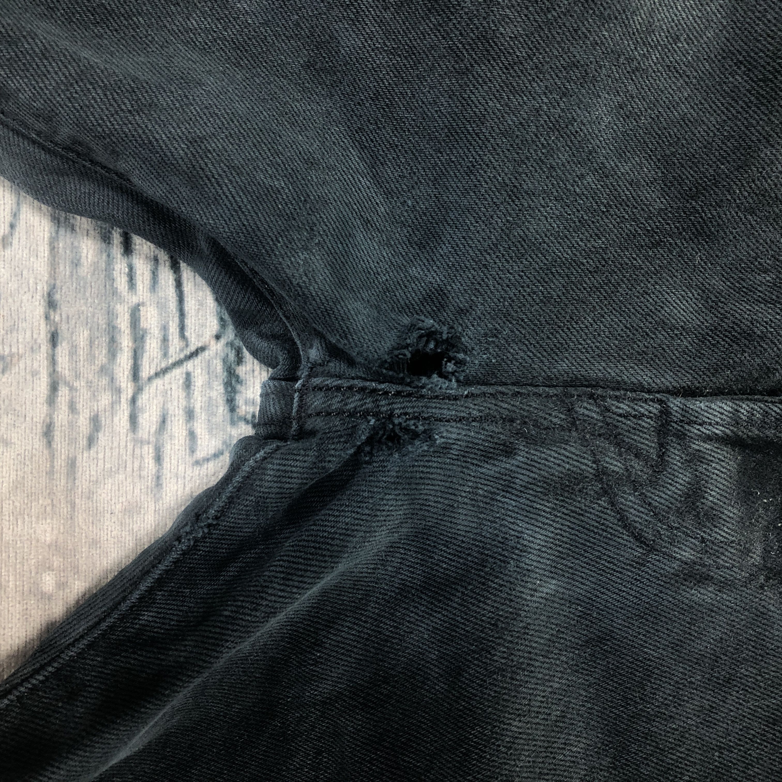 Levi's × Vintage Vintage Levis 501 Jeans Faded Black Denim Size US 34 / EU 50 - 6 Thumbnail