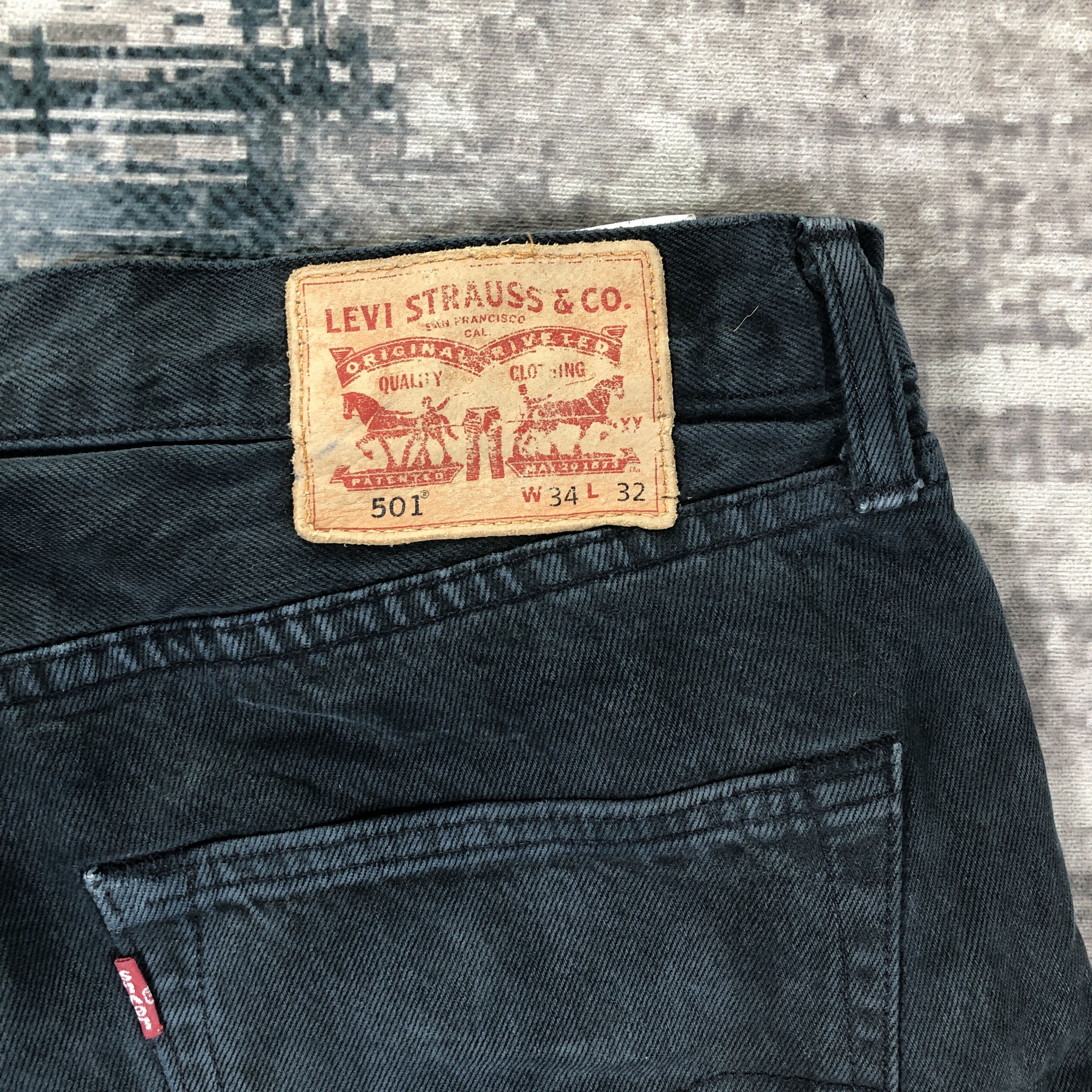 Levi's × Vintage Vintage Levis 501 Jeans Faded Black Denim Size US 34 / EU 50 - 9 Thumbnail