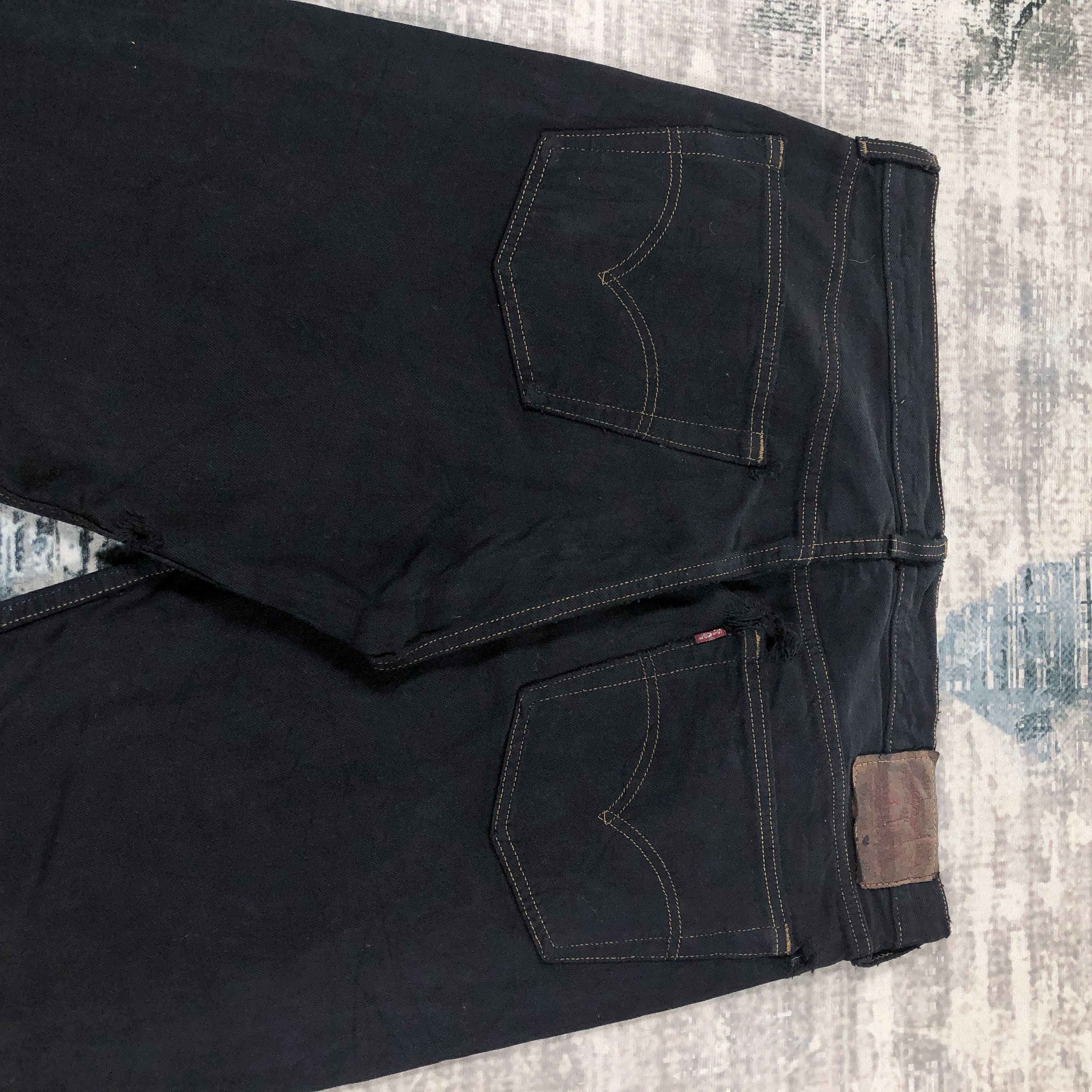 Levi's × Vintage Vintage Levis 501 Jeans Black Denim Size US 36 / EU 52 - 4 Thumbnail