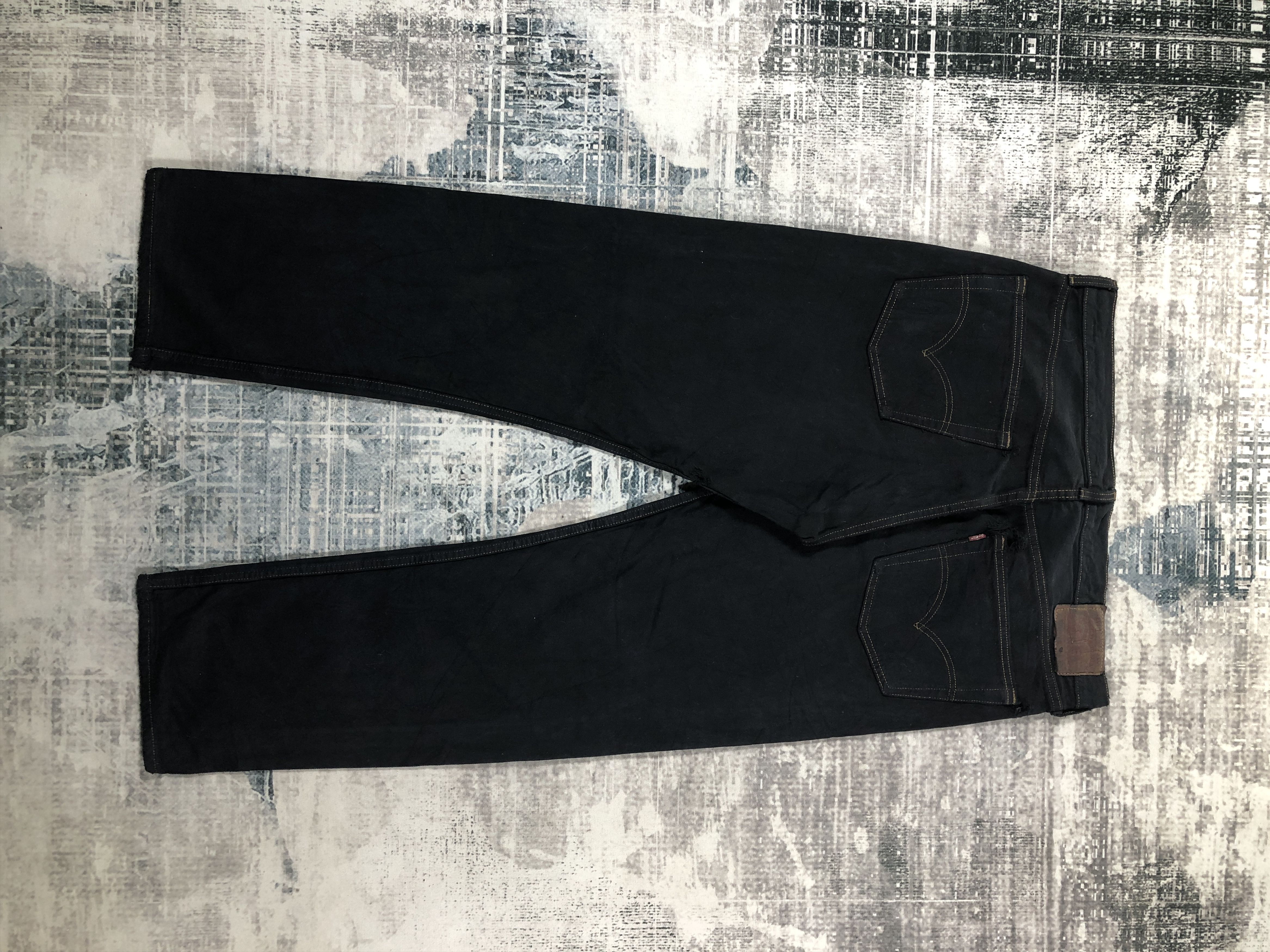 Levi's × Vintage Vintage Levis 501 Jeans Black Denim Size US 36 / EU 52 - 2 Thumbnail