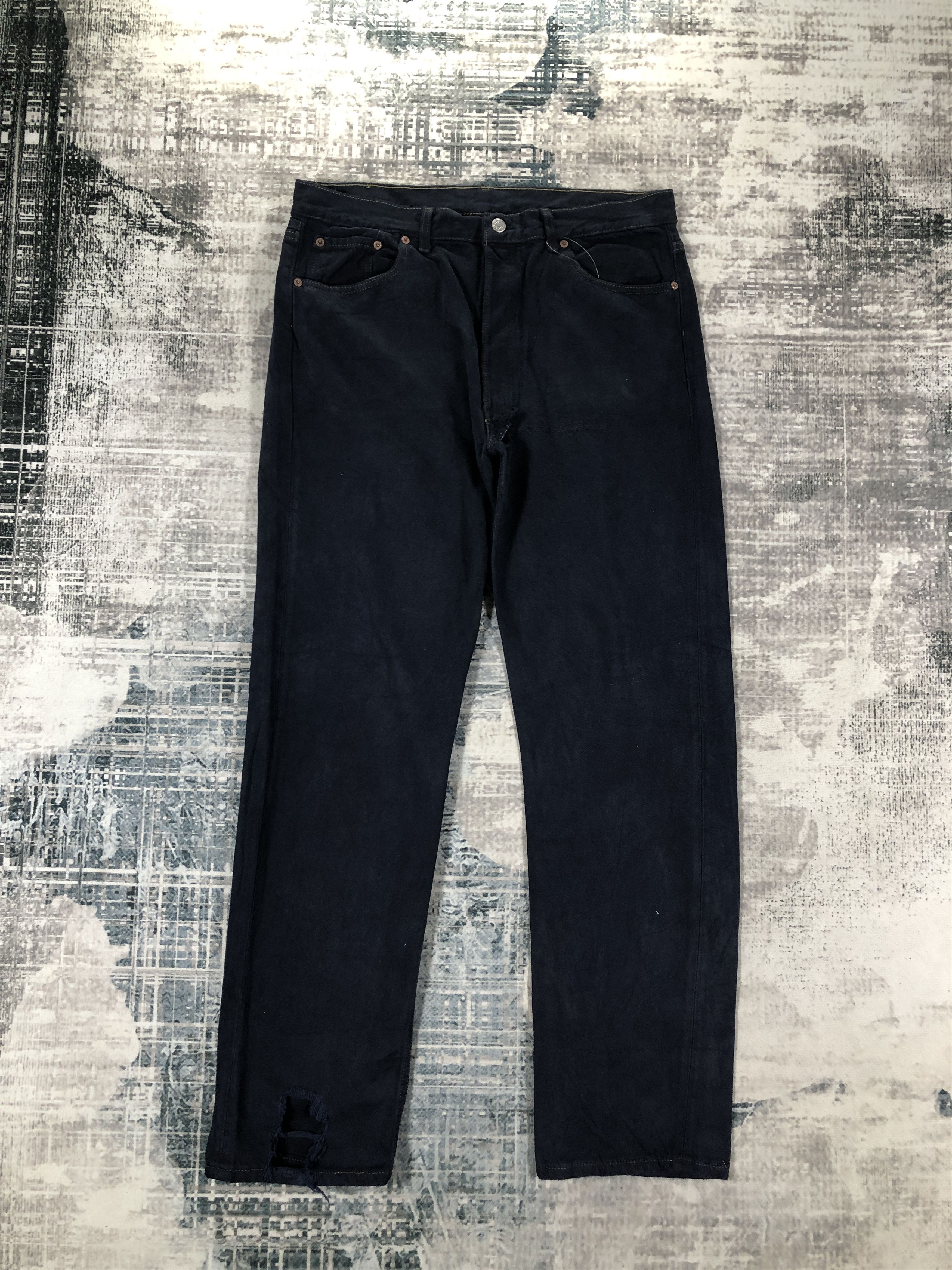 Levi's × Vintage Vintage Levis 501 Jeans Dark Blue Denim Size US 34 / EU 50 - 1 Thumbnail