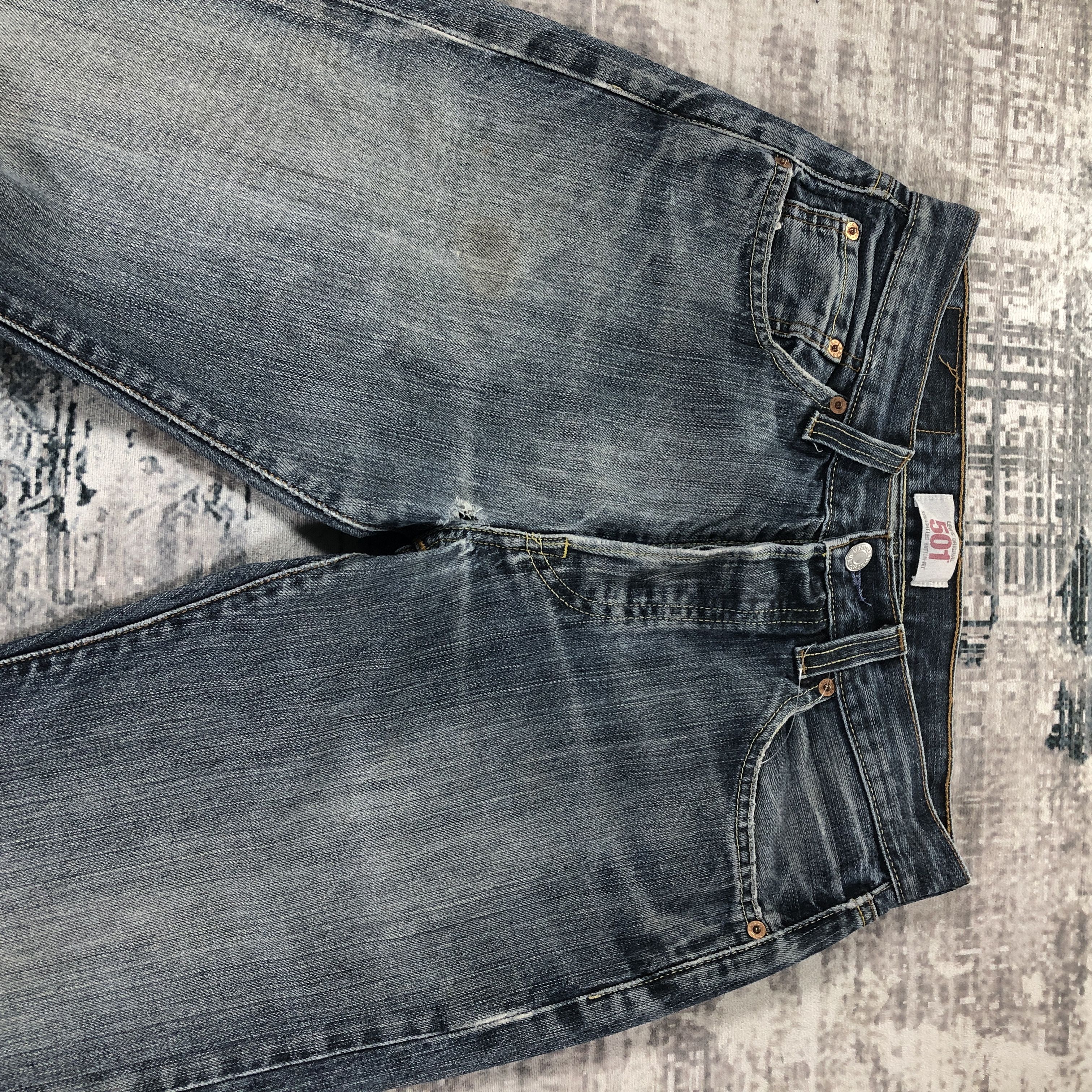 Levi's × Vintage Vintage Levis 501 Jeans Medium Wash Denim Size US 28 / EU 44 - 3 Thumbnail