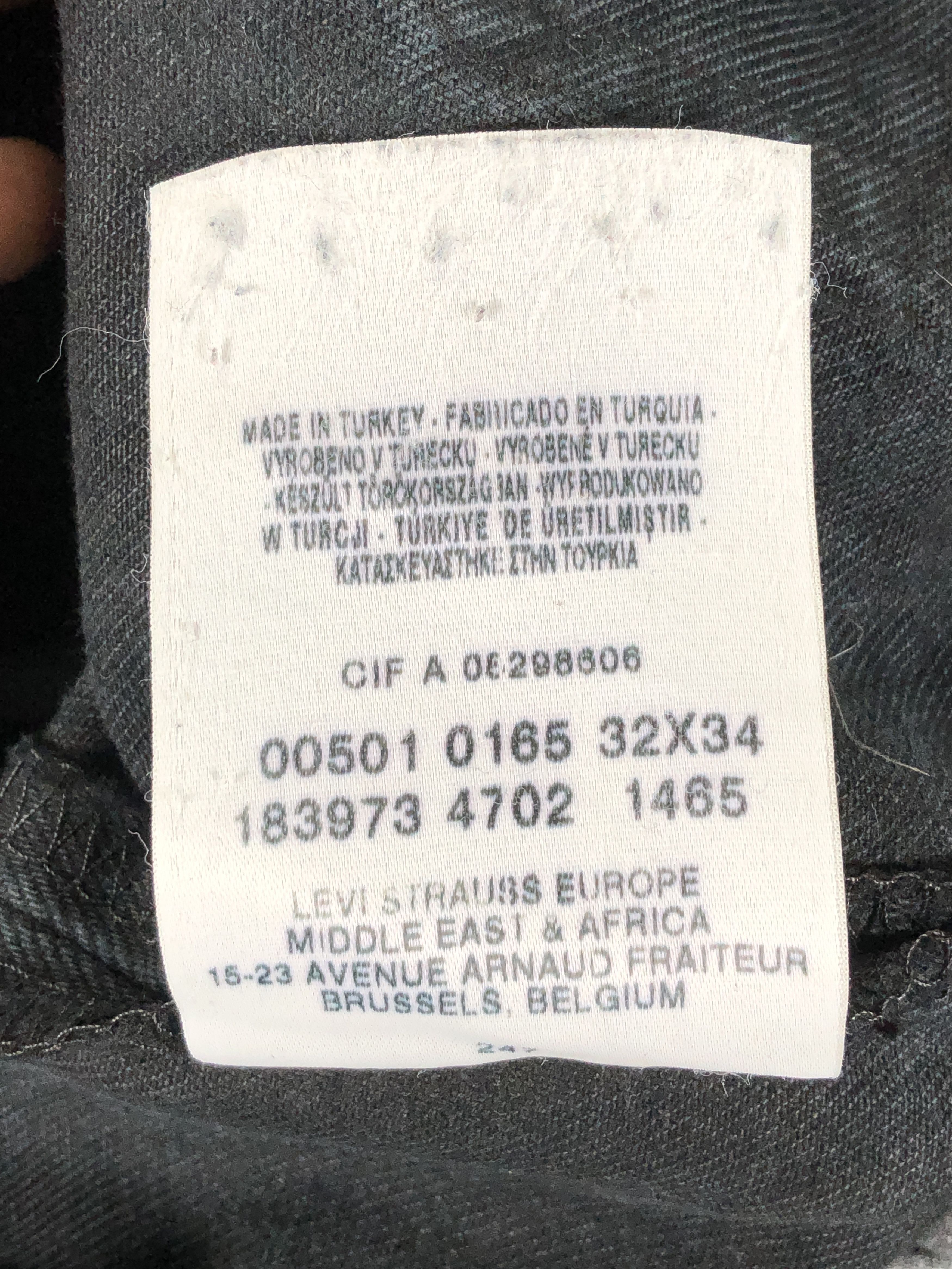Levi's × Vintage Vintage Levis 501 Jeans Black Denim Size US 30 / EU 46 - 13 Thumbnail