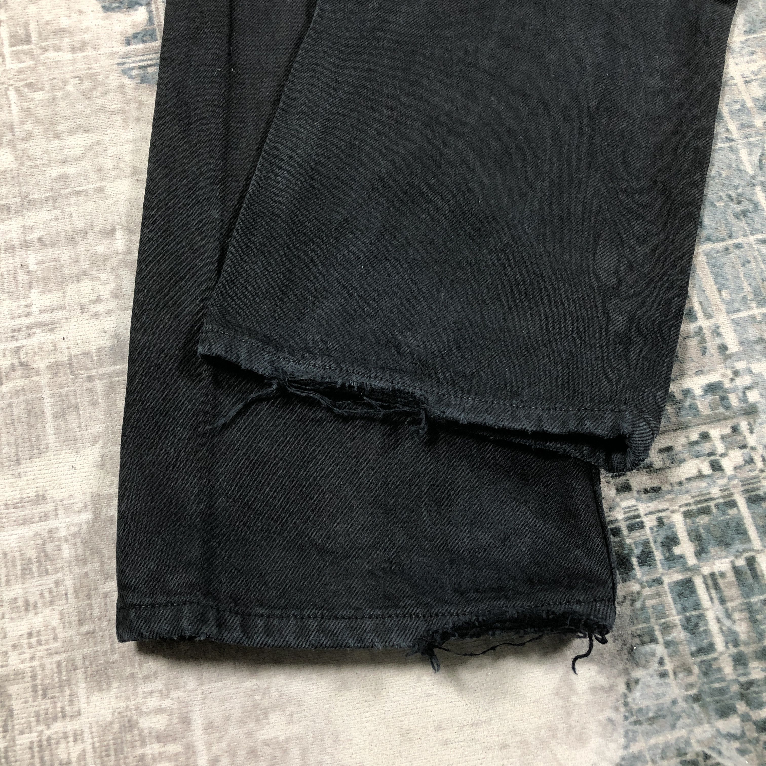 Levi's × Vintage Vintage Levis 501 Jeans Black Denim Size US 30 / EU 46 - 9 Thumbnail