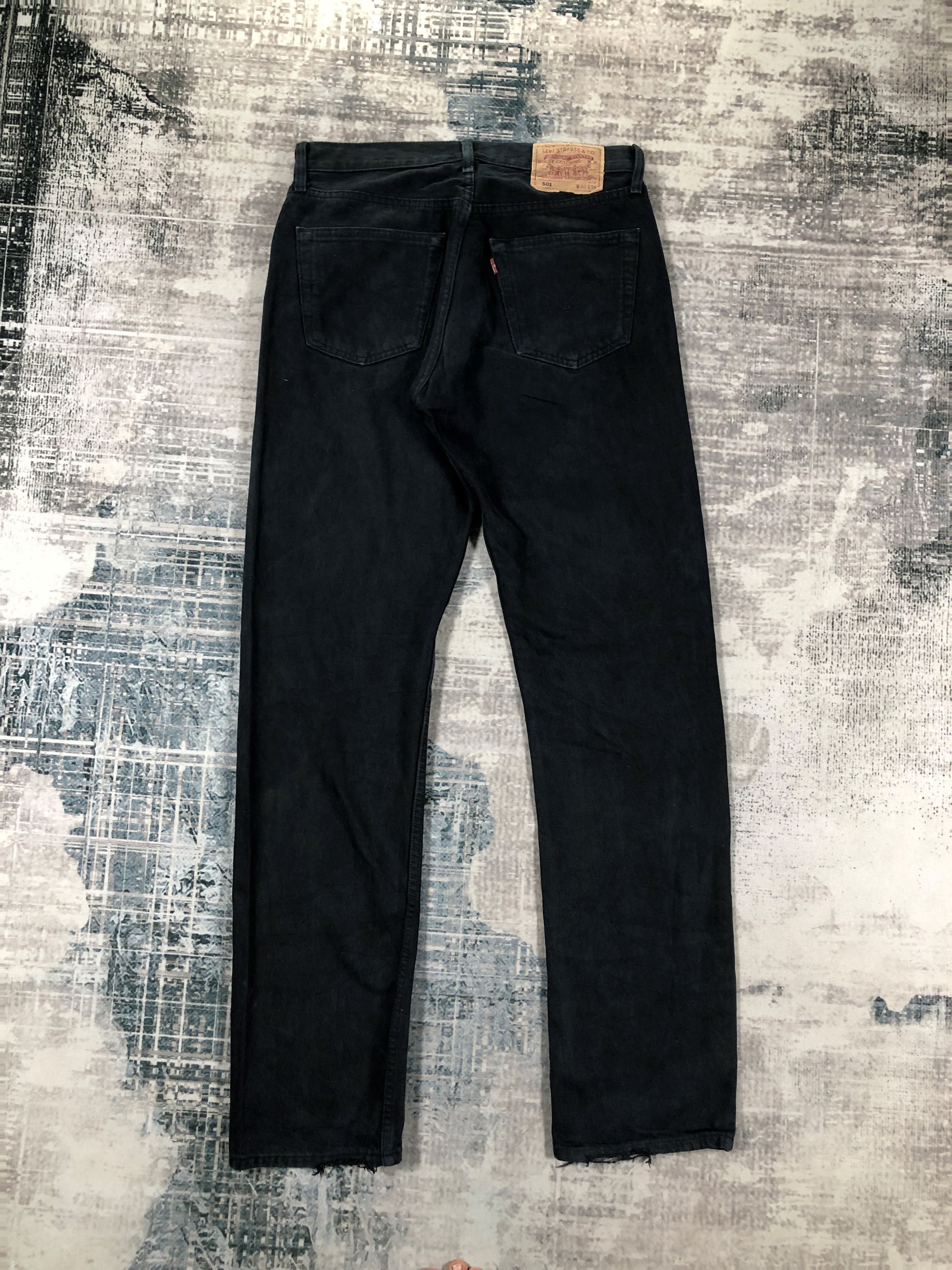 Levi's × Vintage Vintage Levis 501 Jeans Black Denim Size US 30 / EU 46 - 2 Thumbnail