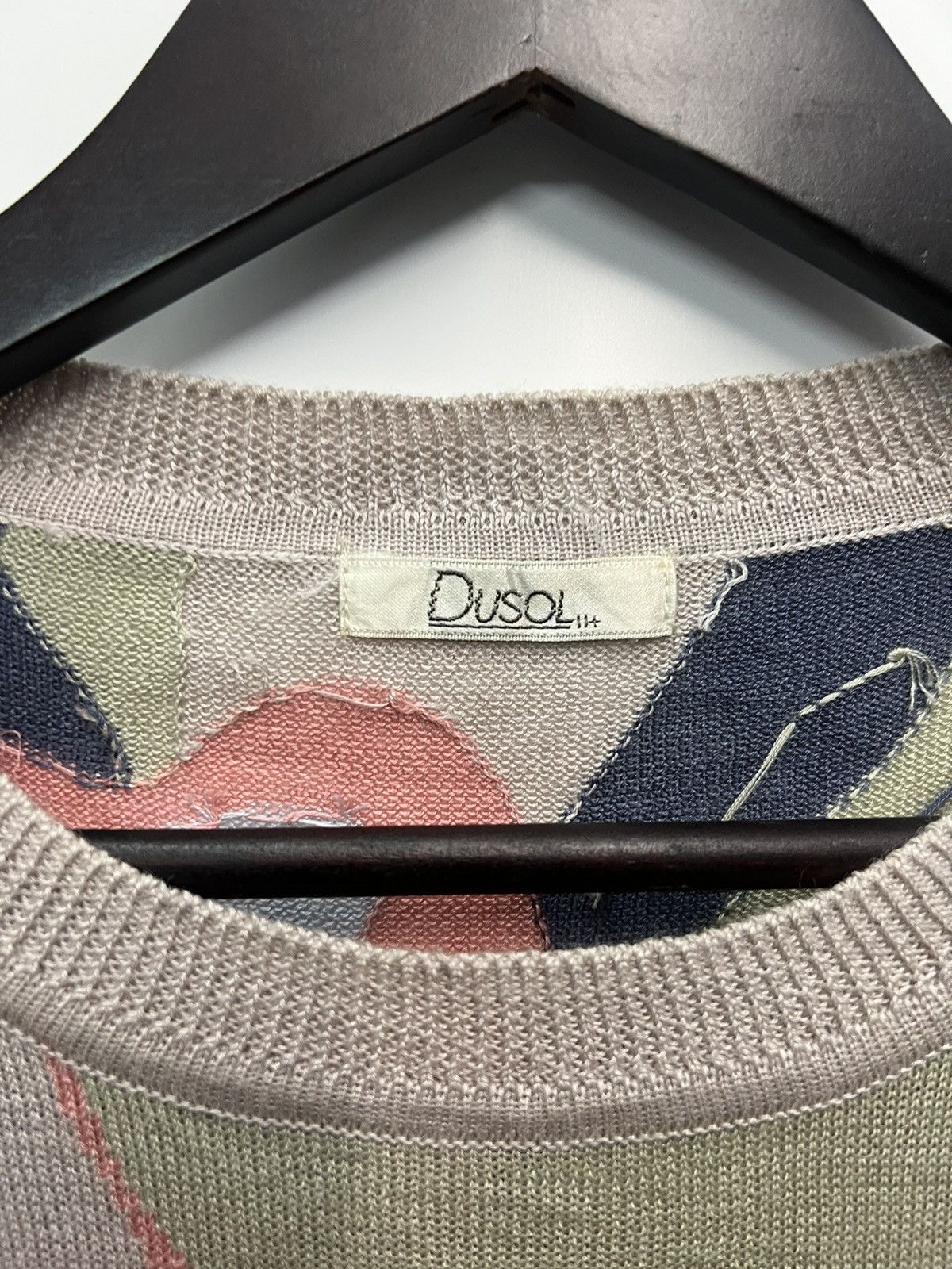 Japanese Brand DUSOL COLOURED CABLE KNIT SWEATERS Size M / US 6-8 / IT 42-44 - 5 Thumbnail