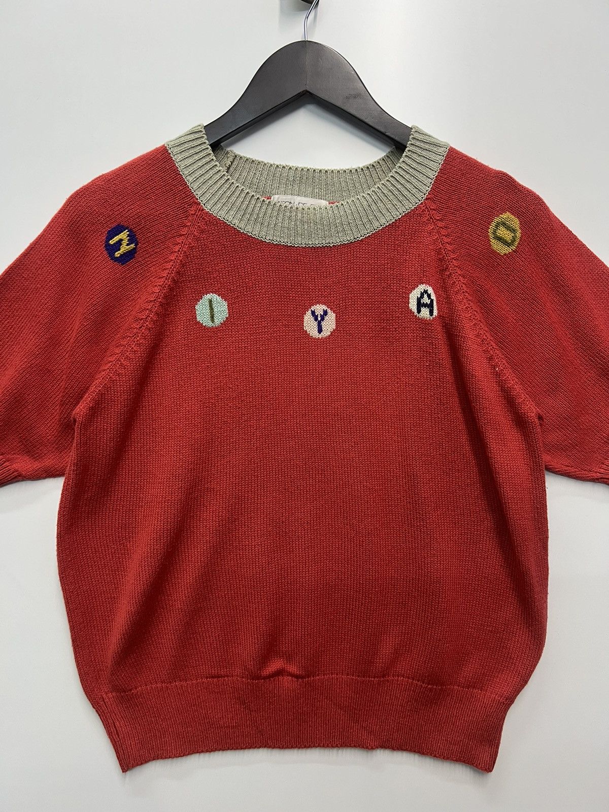 Japanese Brand SAISON DE ELLE COLOURED CABLE KNIT SWEATERS Size M / US 6-8 / IT 42-44 - 1 Thumbnail