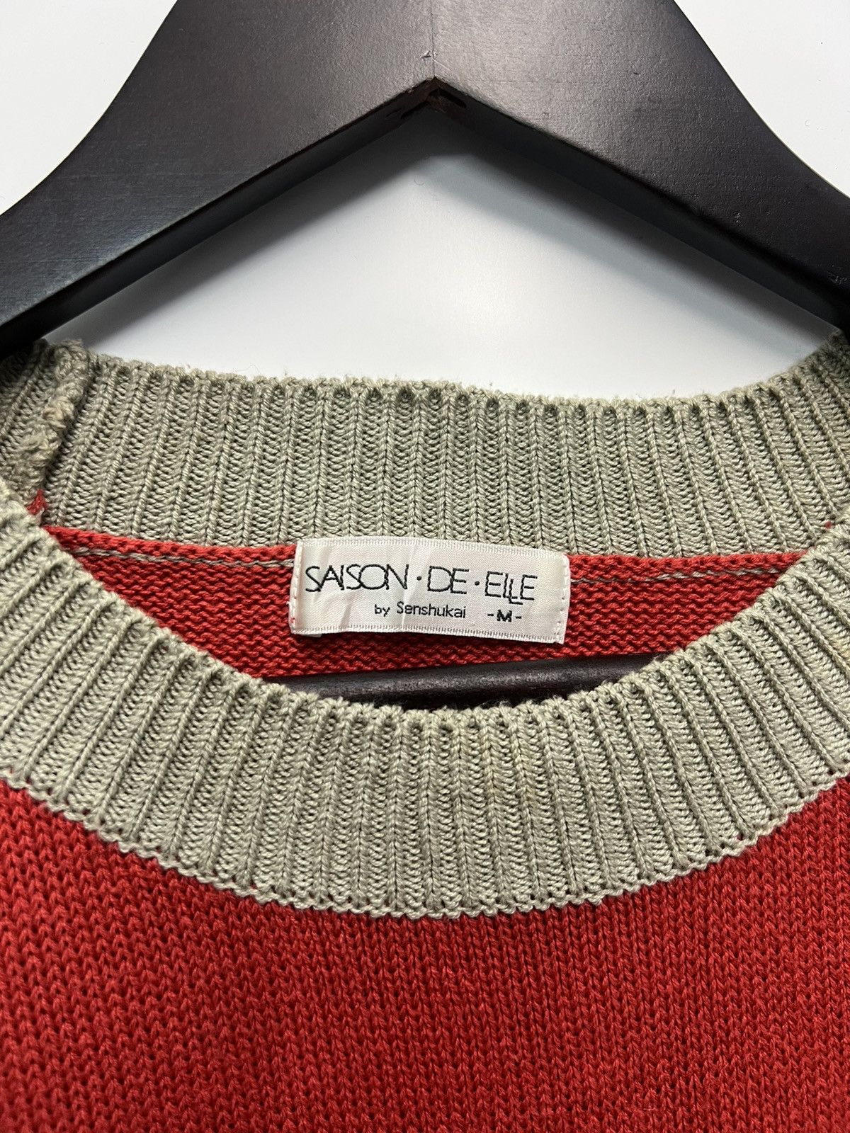 Japanese Brand SAISON DE ELLE COLOURED CABLE KNIT SWEATERS Size M / US 6-8 / IT 42-44 - 5 Thumbnail