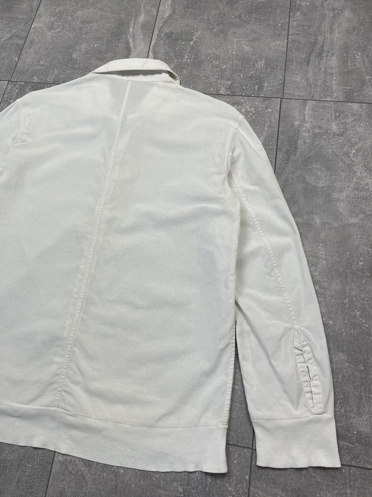Carol Christian Poell Carol Christian Poell Men's White Cotton Long Sleeve Shirt Size US M / EU 48-50 / 2 - 17 Thumbnail