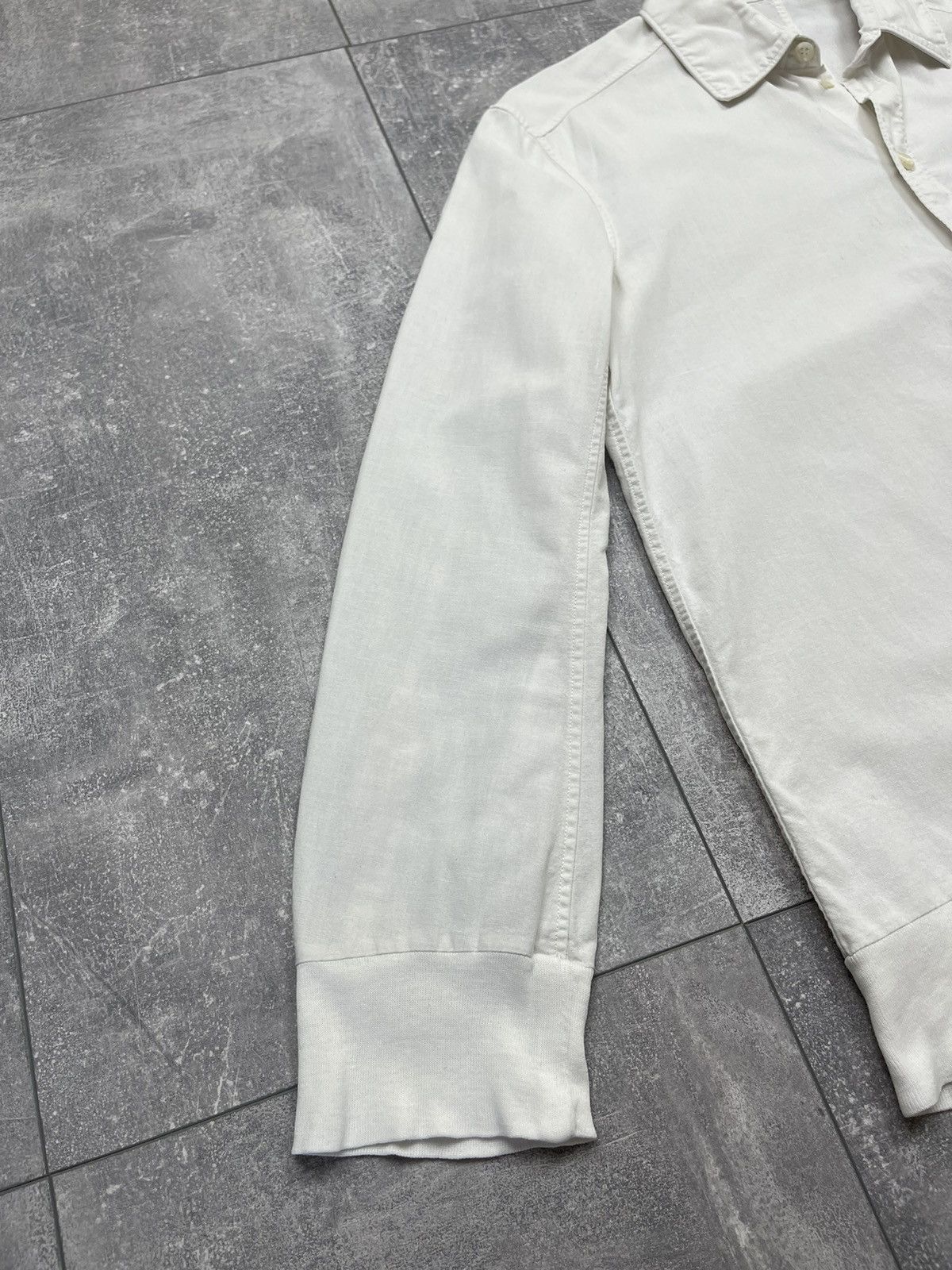 Carol Christian Poell Carol Christian Poell Men's White Cotton Long Sleeve Shirt Size US M / EU 48-50 / 2 - 4 Thumbnail