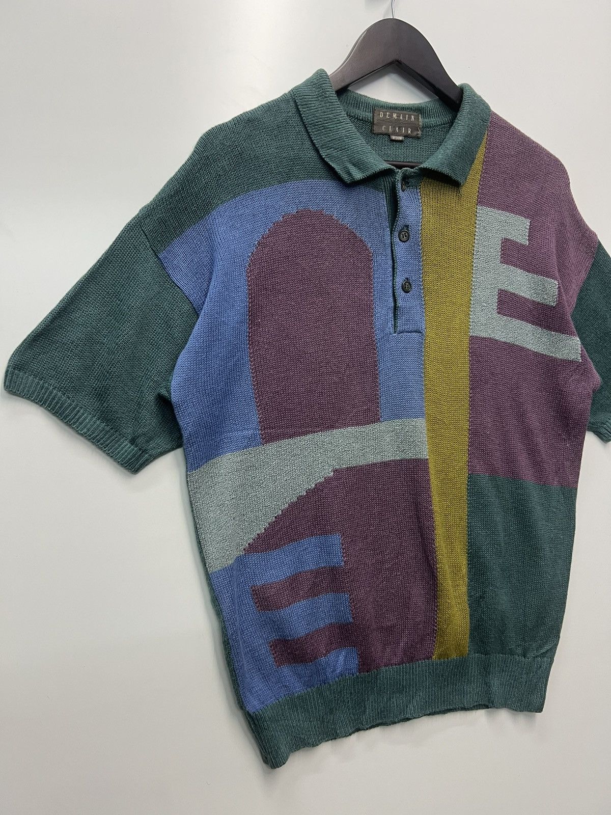 Japanese Brand DEMAIN CLAIRE COLOURED CABLE KNIT SWEATERS Size US M / EU 48-50 / 2 - 2 Thumbnail