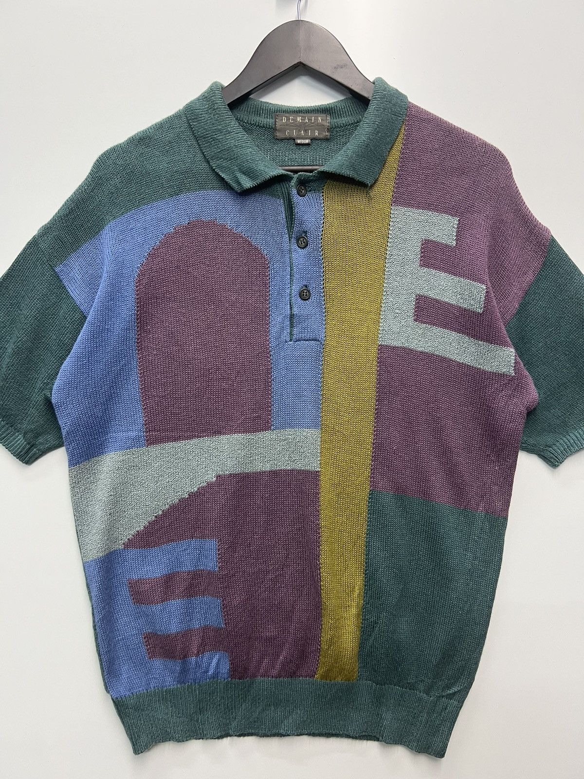 Japanese Brand DEMAIN CLAIRE COLOURED CABLE KNIT SWEATERS Size US M / EU 48-50 / 2 - 1 Thumbnail