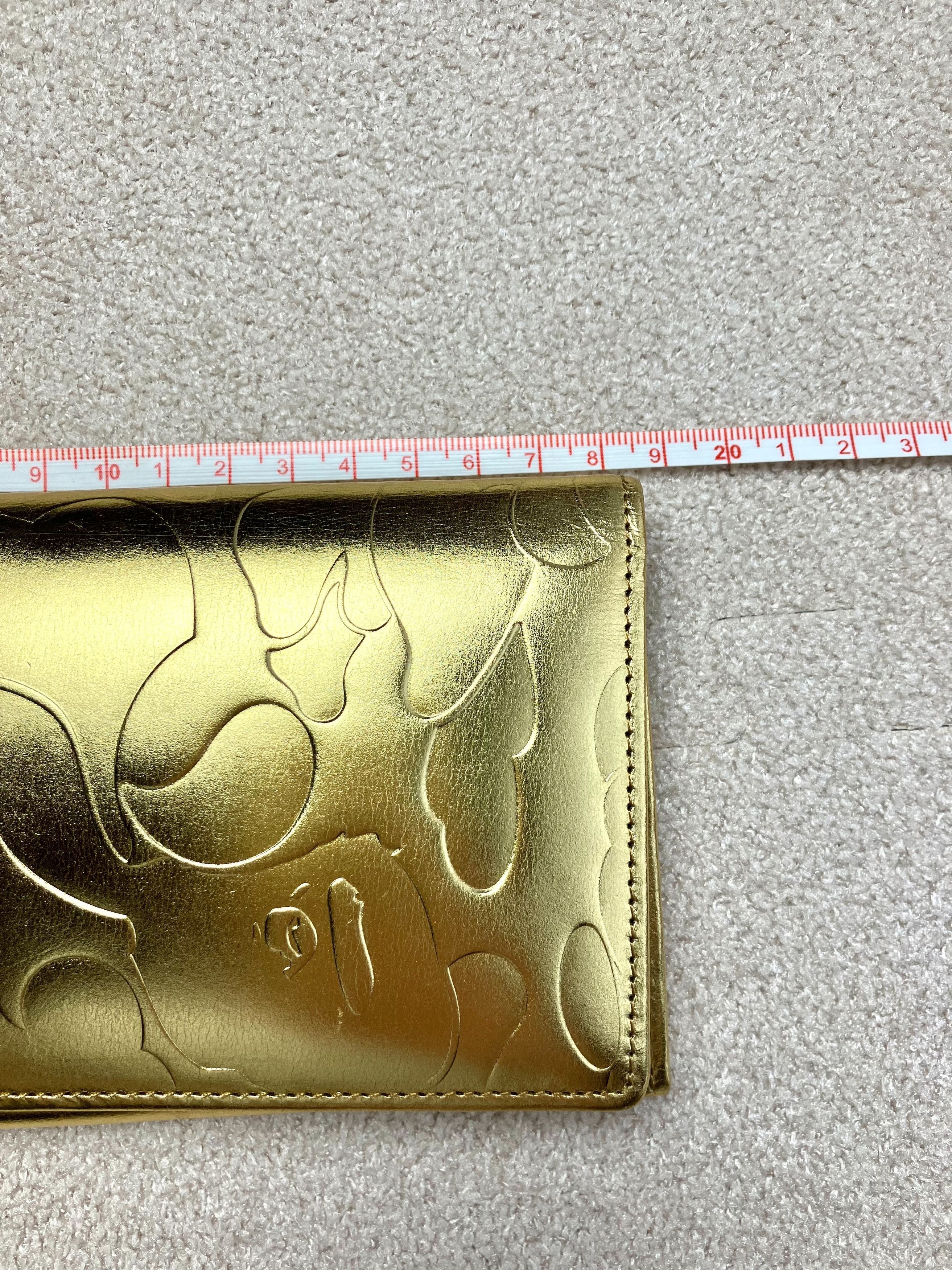 Bape [NEW] Bape Gold Long Wallet Coin Case From Japan Size ONE SIZE - 10 Thumbnail