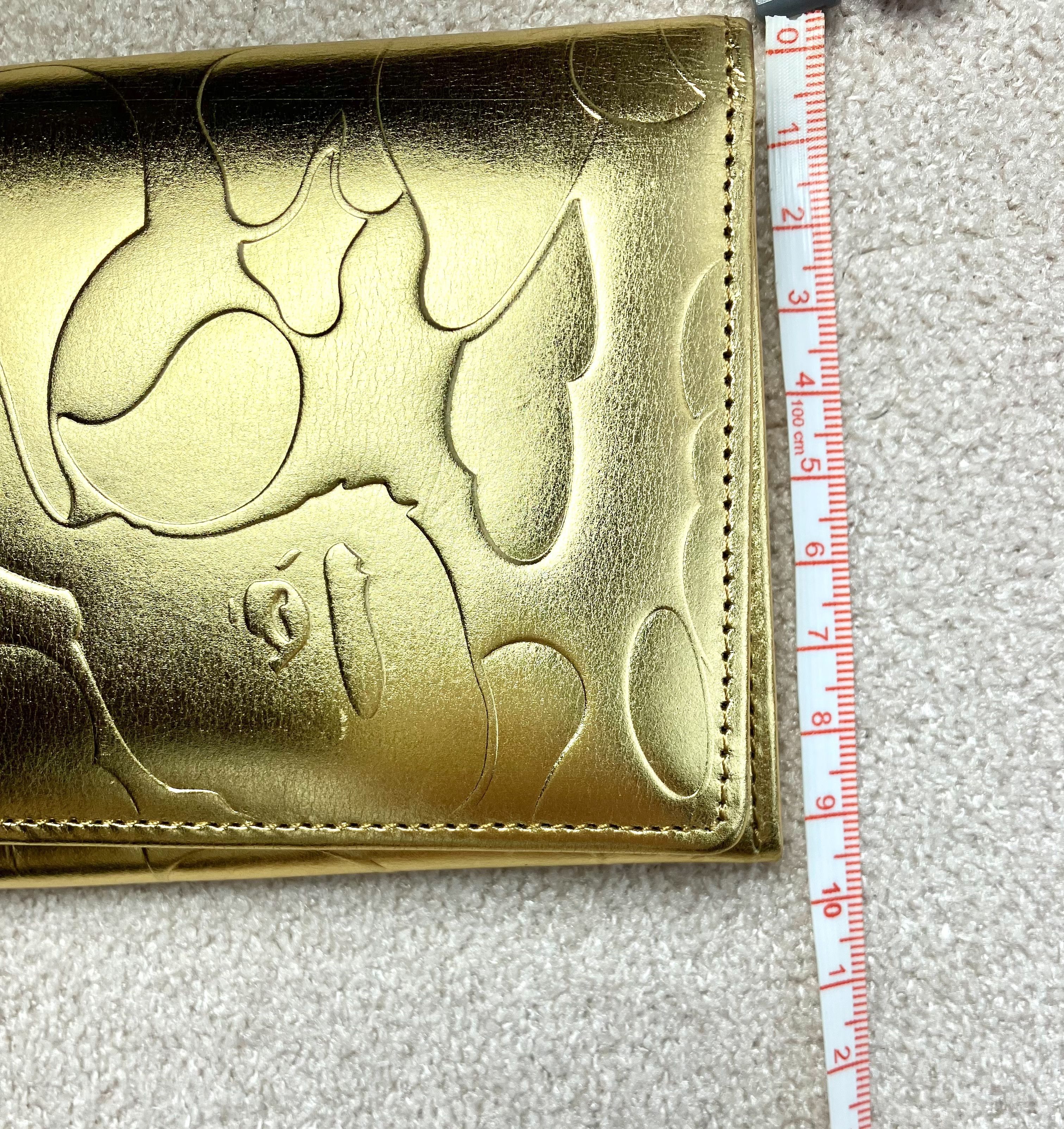Bape [NEW] Bape Gold Long Wallet Coin Case From Japan Size ONE SIZE - 11 Thumbnail