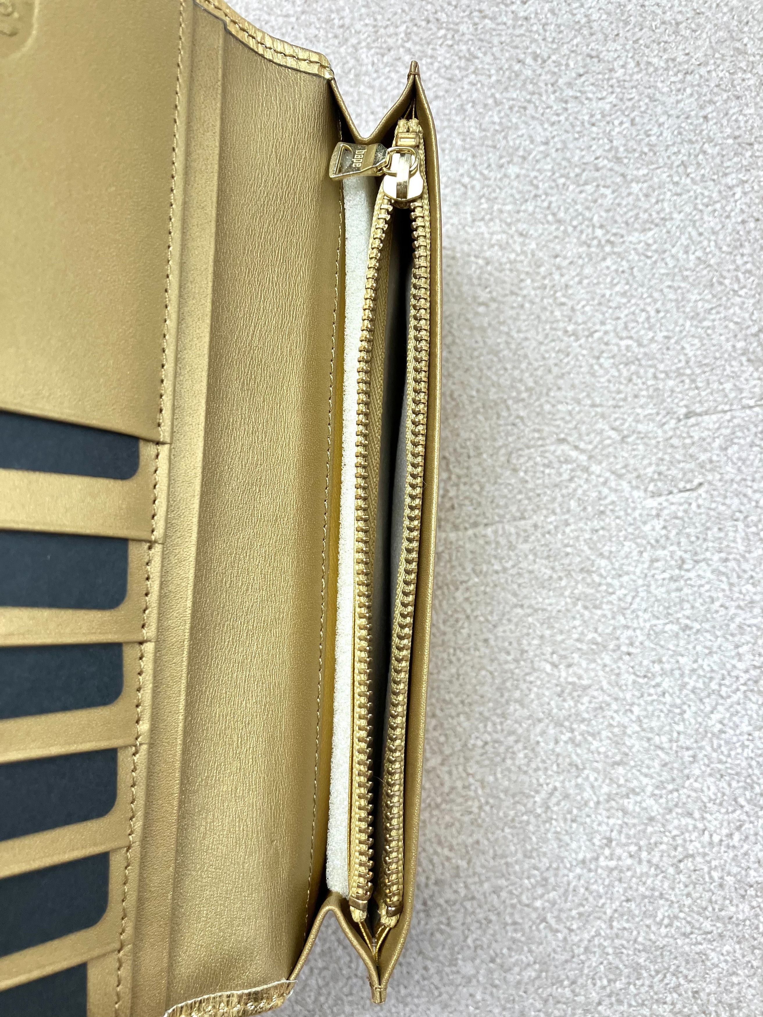 Bape [NEW] Bape Gold Long Wallet Coin Case From Japan Size ONE SIZE - 6 Thumbnail