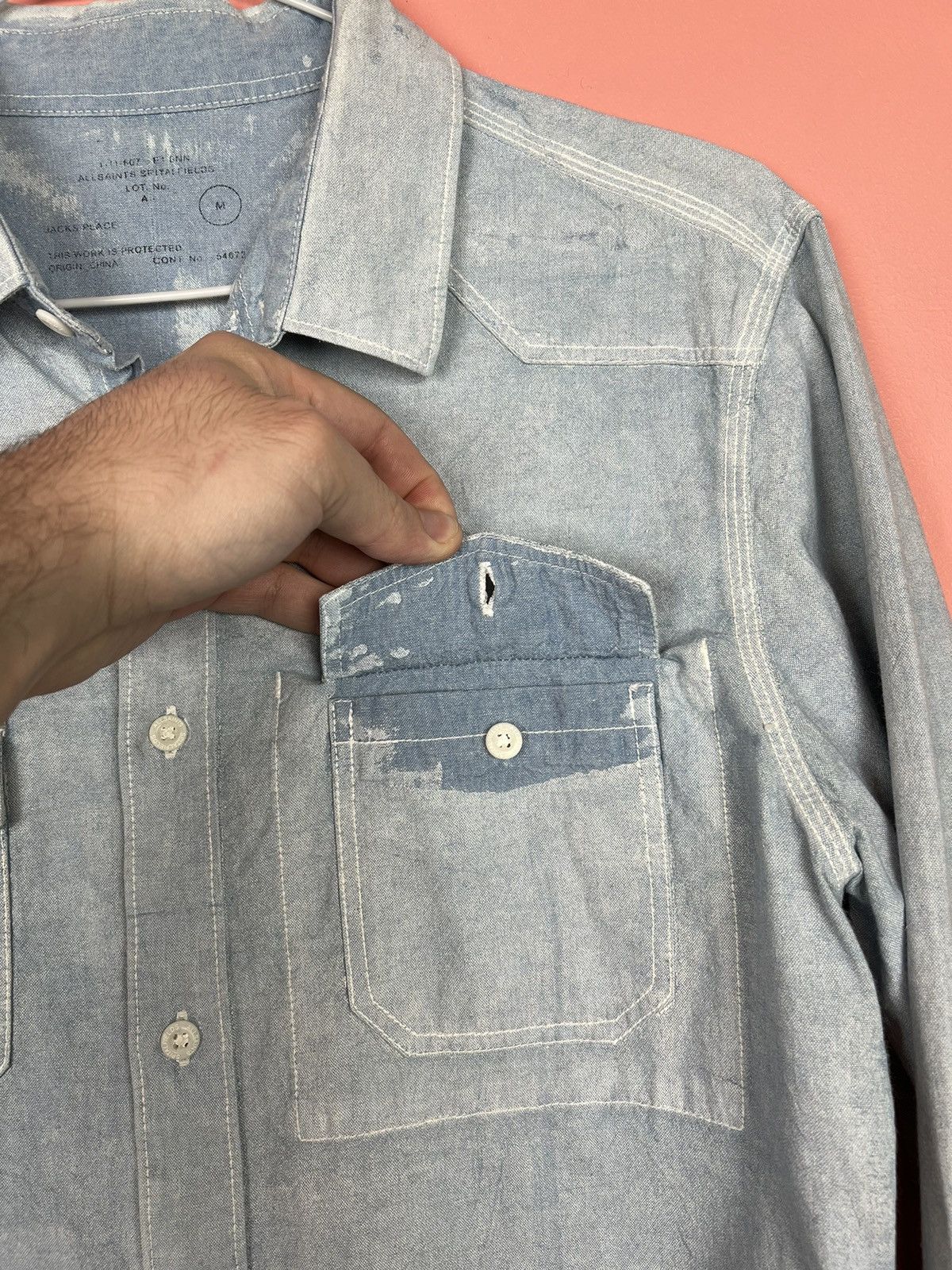 Allsaints Allsaints casual jeans overshirt vintage hype Size US M / EU 48-50 / 2 - 10 Thumbnail