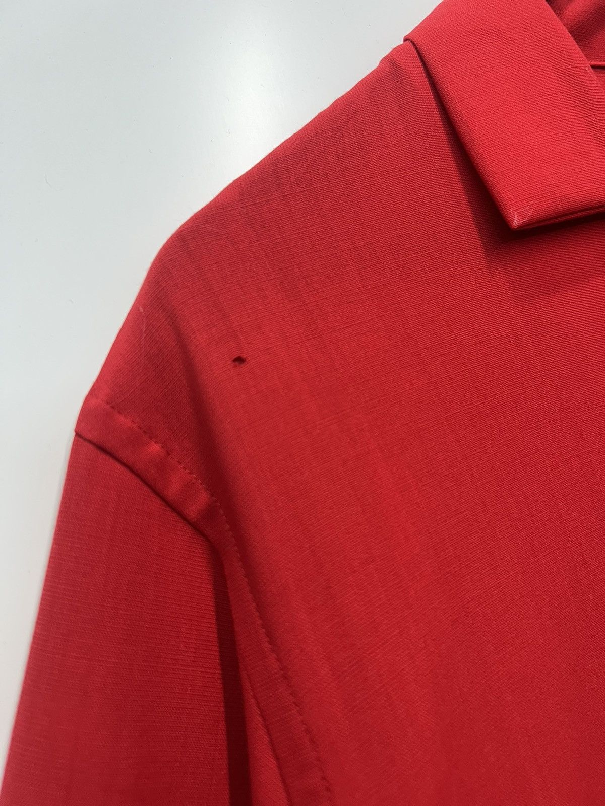 Yohji Yamamoto YOHJI YAMAMOTO RED OVER BLOUSE Size S / US 4 / IT 40 - 8 Thumbnail