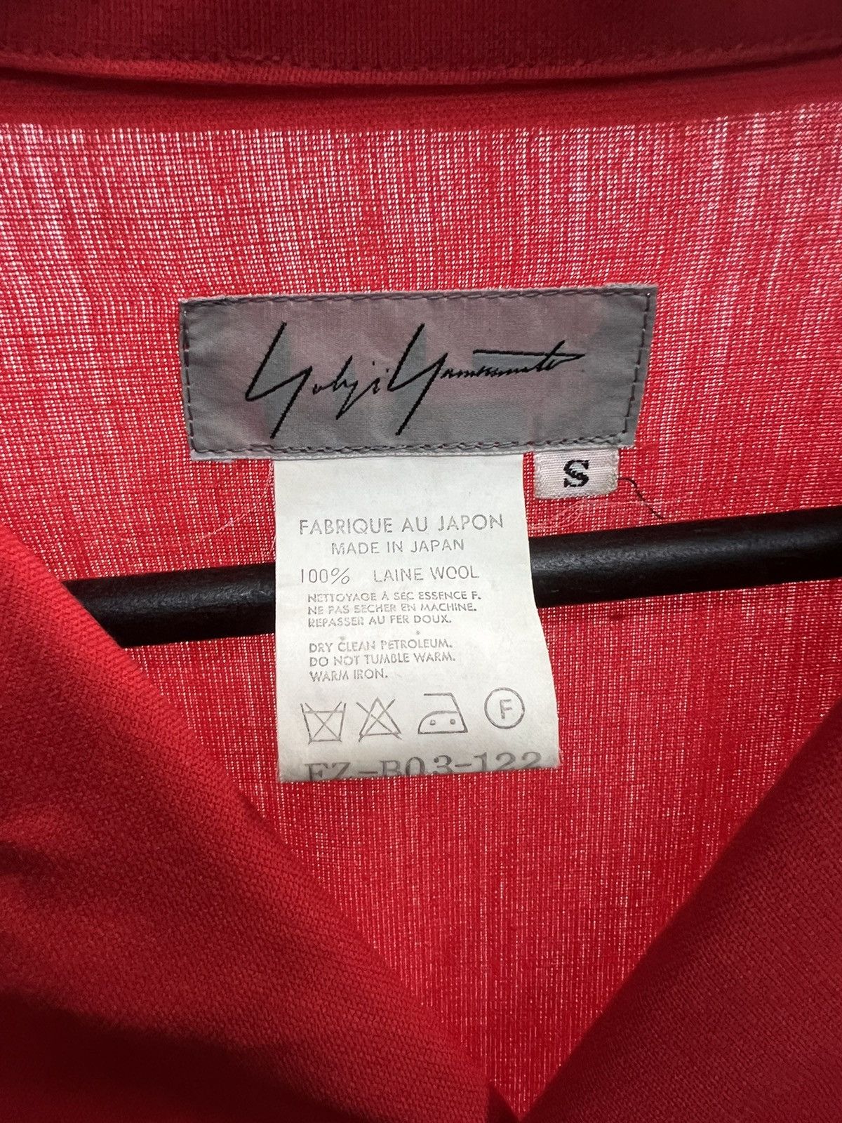 Yohji Yamamoto YOHJI YAMAMOTO RED OVER BLOUSE Size S / US 4 / IT 40 - 13 Thumbnail