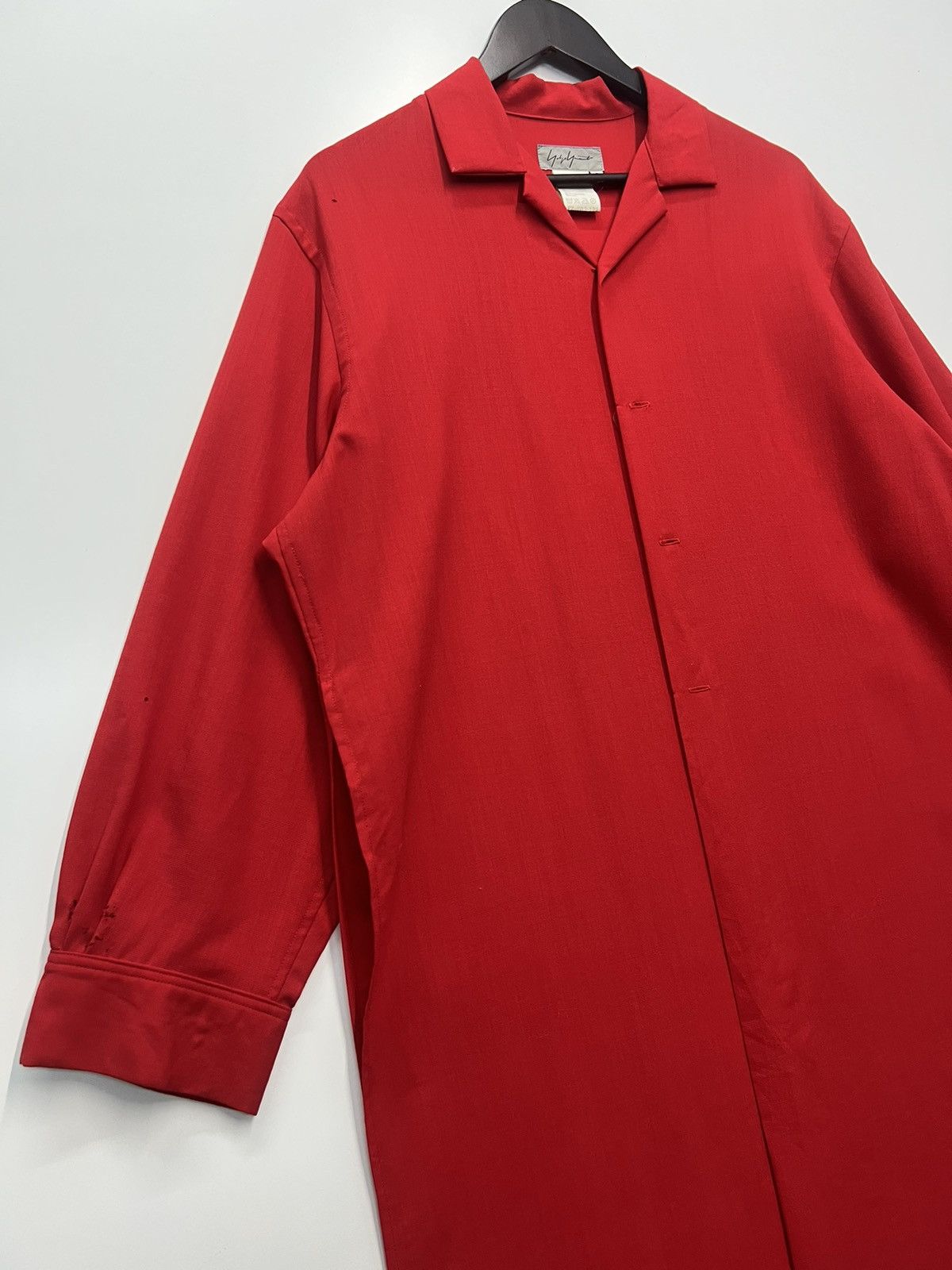 Yohji Yamamoto YOHJI YAMAMOTO RED OVER BLOUSE Size S / US 4 / IT 40 - 2 Thumbnail