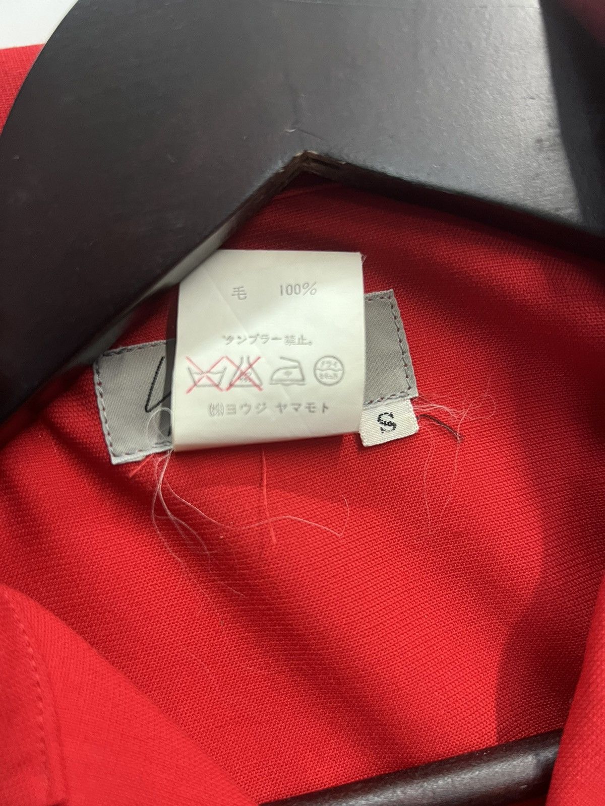 Yohji Yamamoto YOHJI YAMAMOTO RED OVER BLOUSE Size S / US 4 / IT 40 - 14 Thumbnail