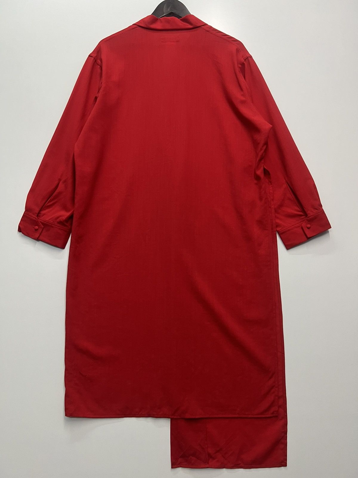 Yohji Yamamoto YOHJI YAMAMOTO RED OVER BLOUSE Size S / US 4 / IT 40 - 10 Thumbnail