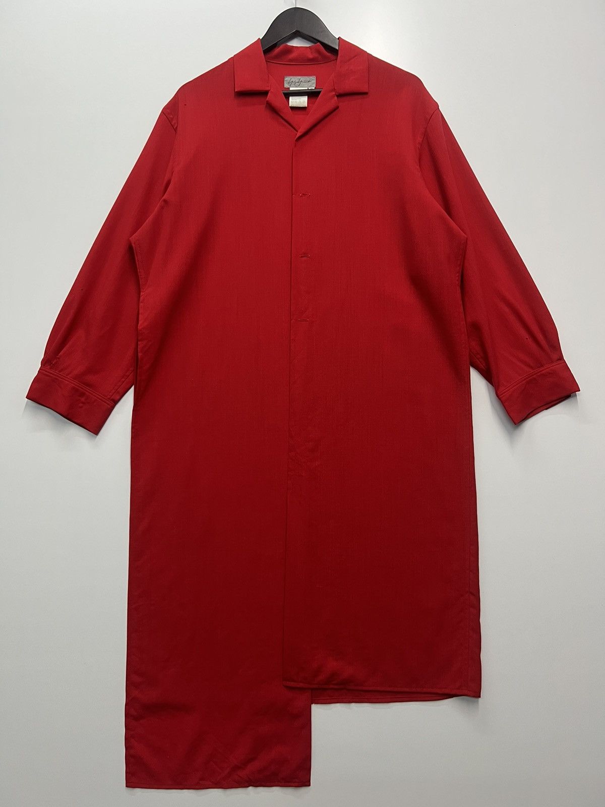 Yohji Yamamoto YOHJI YAMAMOTO RED OVER BLOUSE Size S / US 4 / IT 40 - 1 Thumbnail