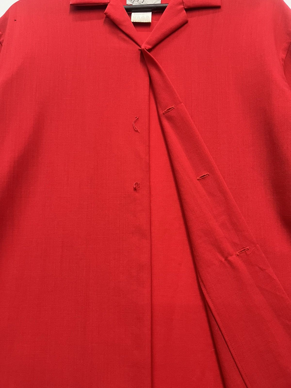 Yohji Yamamoto YOHJI YAMAMOTO RED OVER BLOUSE Size S / US 4 / IT 40 - 9 Thumbnail