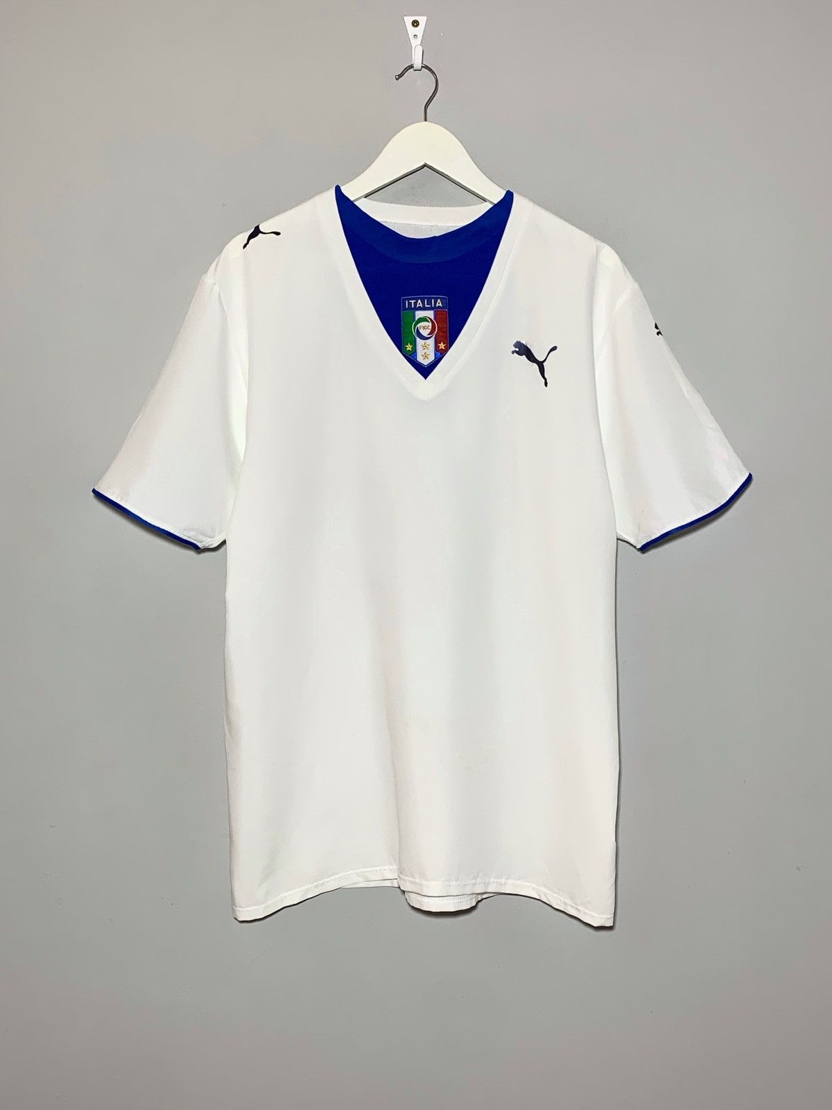 Puma × Vintage National Team Italy Puma 2006 Y2k Streetwear Football Shirt Size US L / EU 52-54 / 3 - 1 Thumbnail