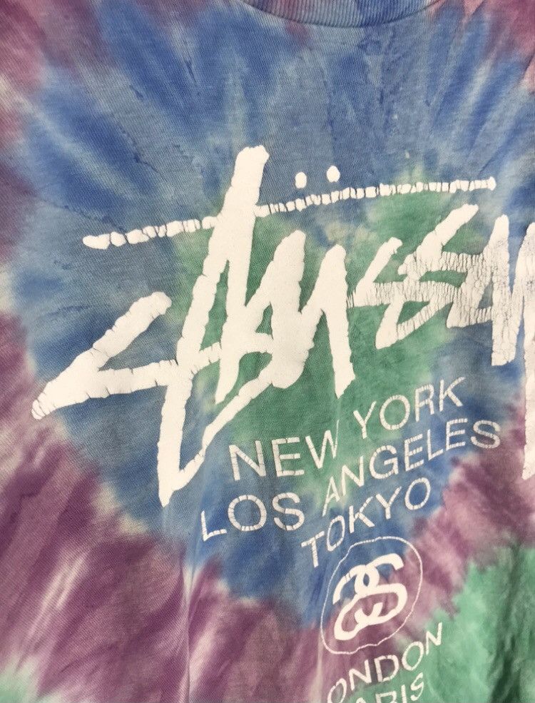 Stussy Stussy big logo tie dye t-shirt Size US M / EU 48-50 / 2 - 5 Thumbnail